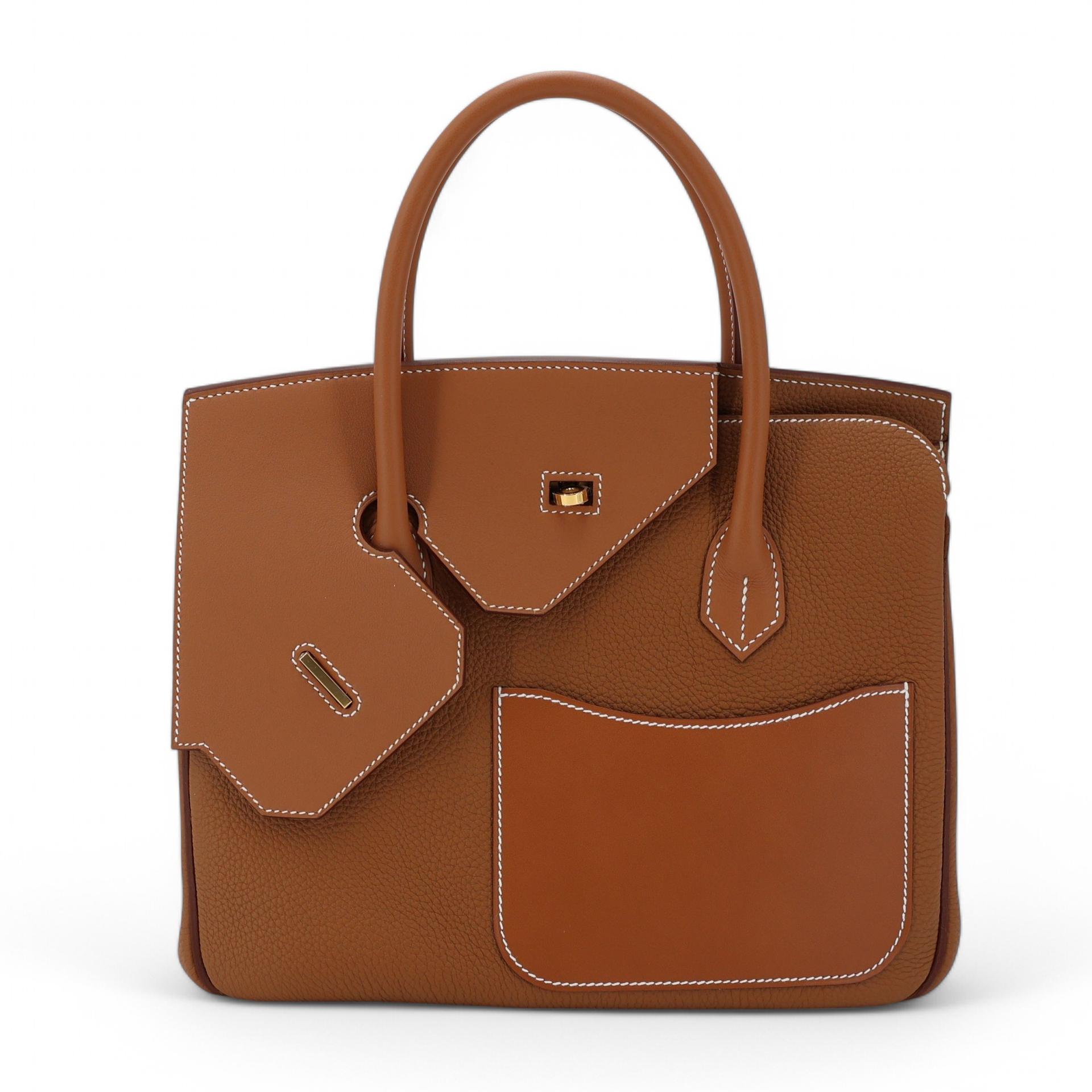 Brand New ( Rank N ) HERMÈS Limited Edition Birkin 30 en Desordre Gold (37) Togo Swift Gold hardware W (2024) - 1