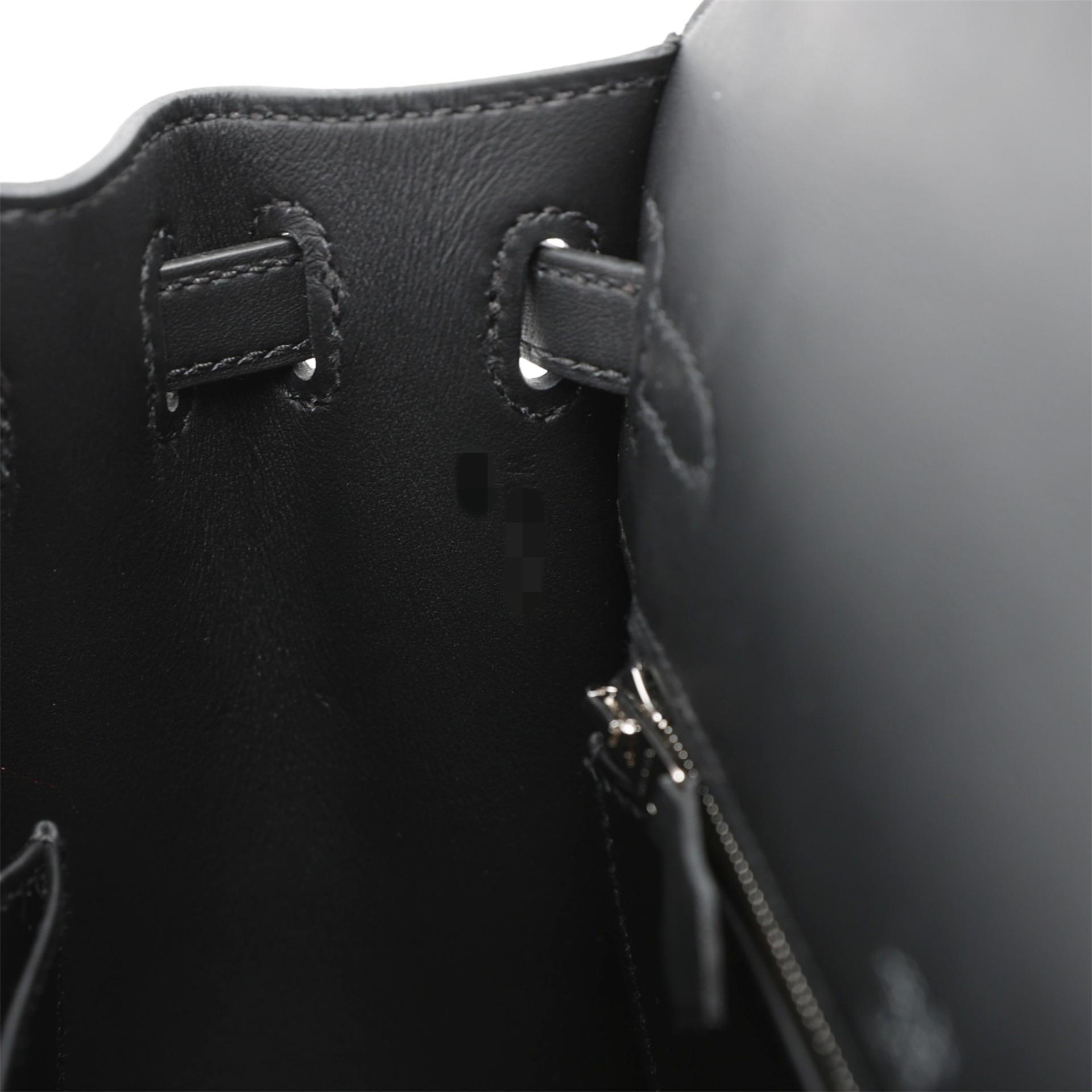 Brand New ( Rank N ) HERMÈS Kelly 25 Sellier Black (89) Swift Toile H canvas Palladium hardware W (2024) - 14