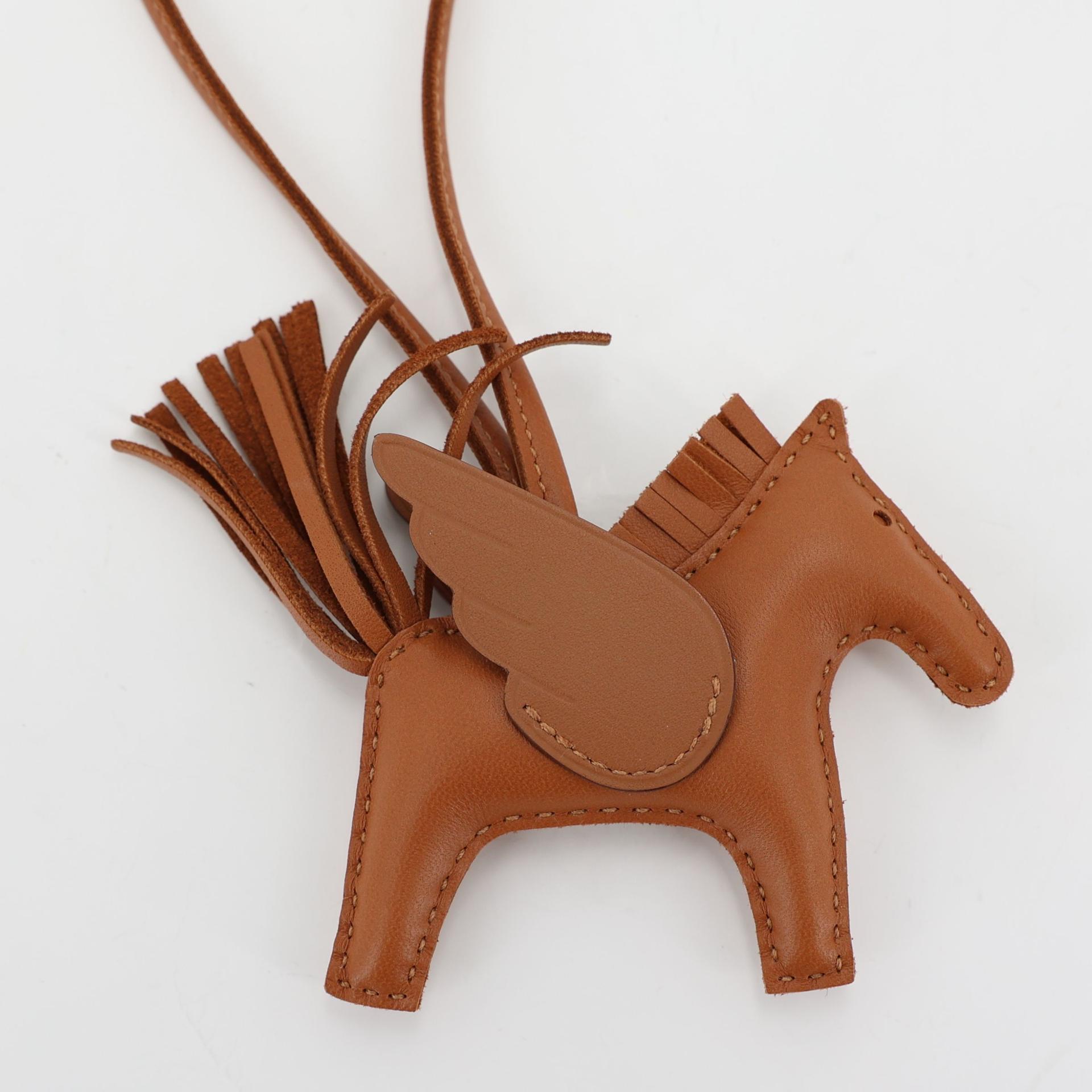 全新 HERMÈS 爱马仕 Rodeo Pegase PM  小马 37 金棕色 Gold Agneau阿格诺 B刻 2023年 - 4