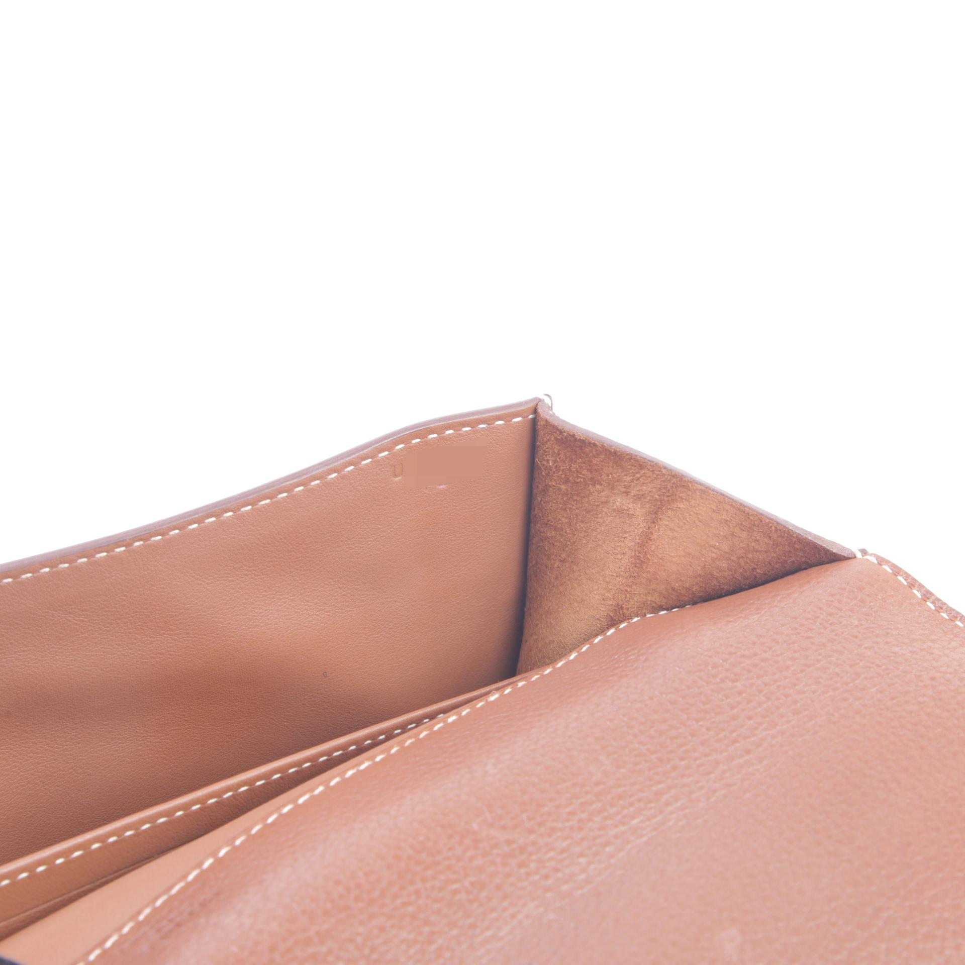 Good ( Rank AB) HERMÈS Sac a Depeches29 Fauve (34) Barenia Faubourg Palladium hardware U (2022) - 13