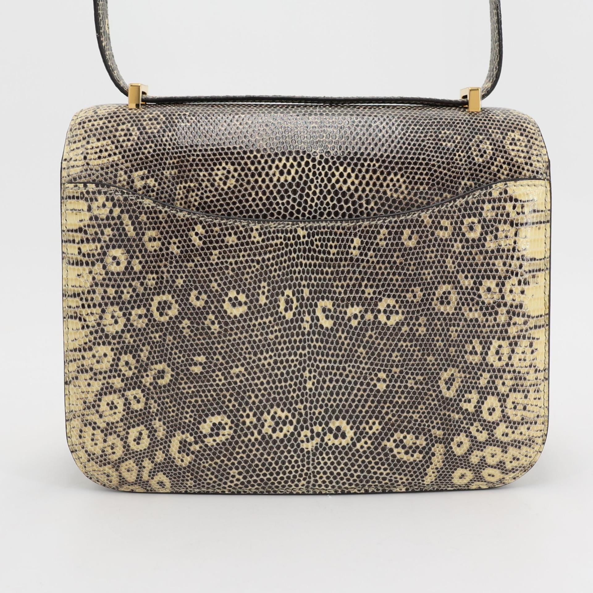 Very Good ( Rank A) HERMÈS Constance Mini Ombre (1B) Lizard Gold hardware Y (2020) - 2