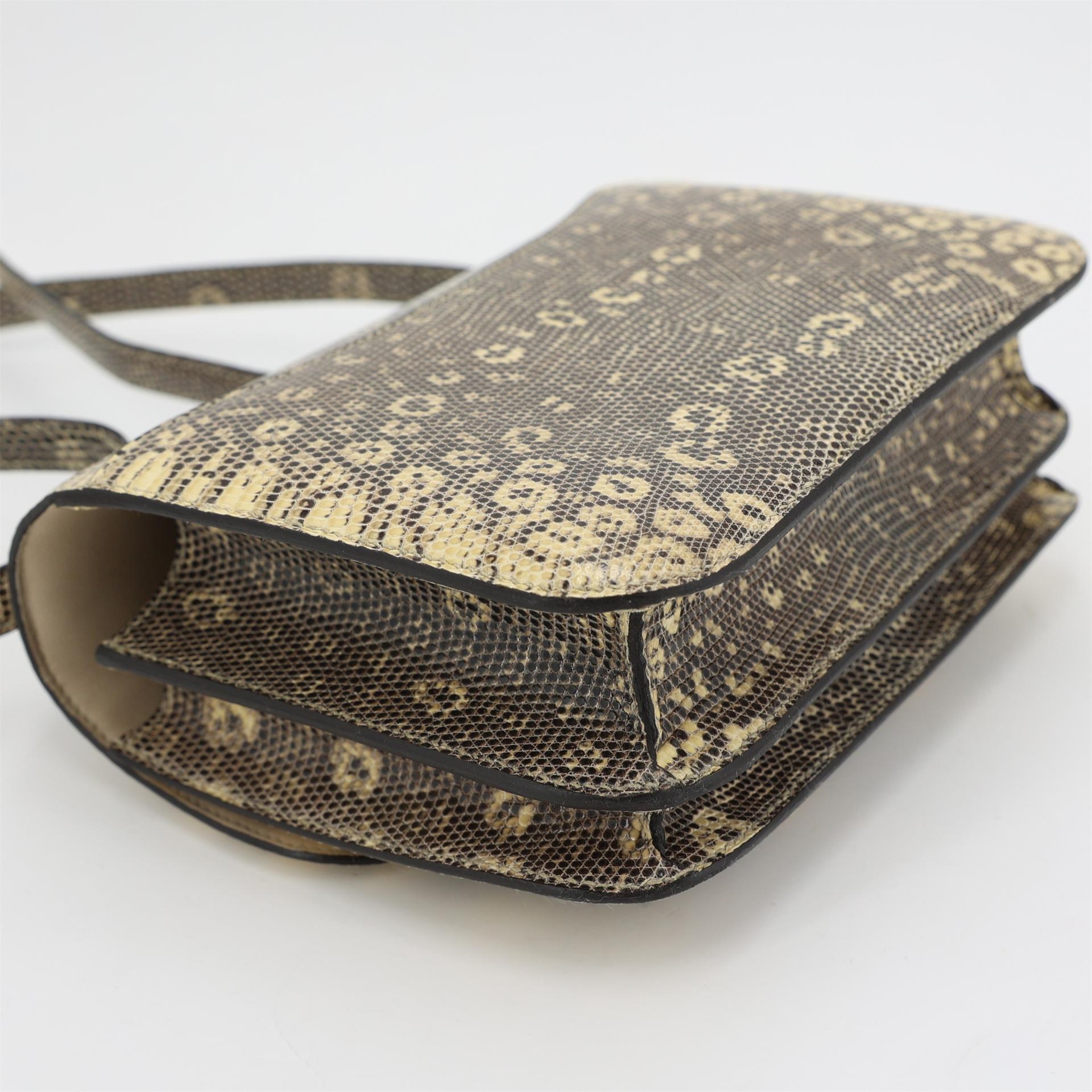 Very Good ( Rank A) HERMÈS Constance Mini Ombre (1B) Lizard Gold hardware Y (2020) - 9
