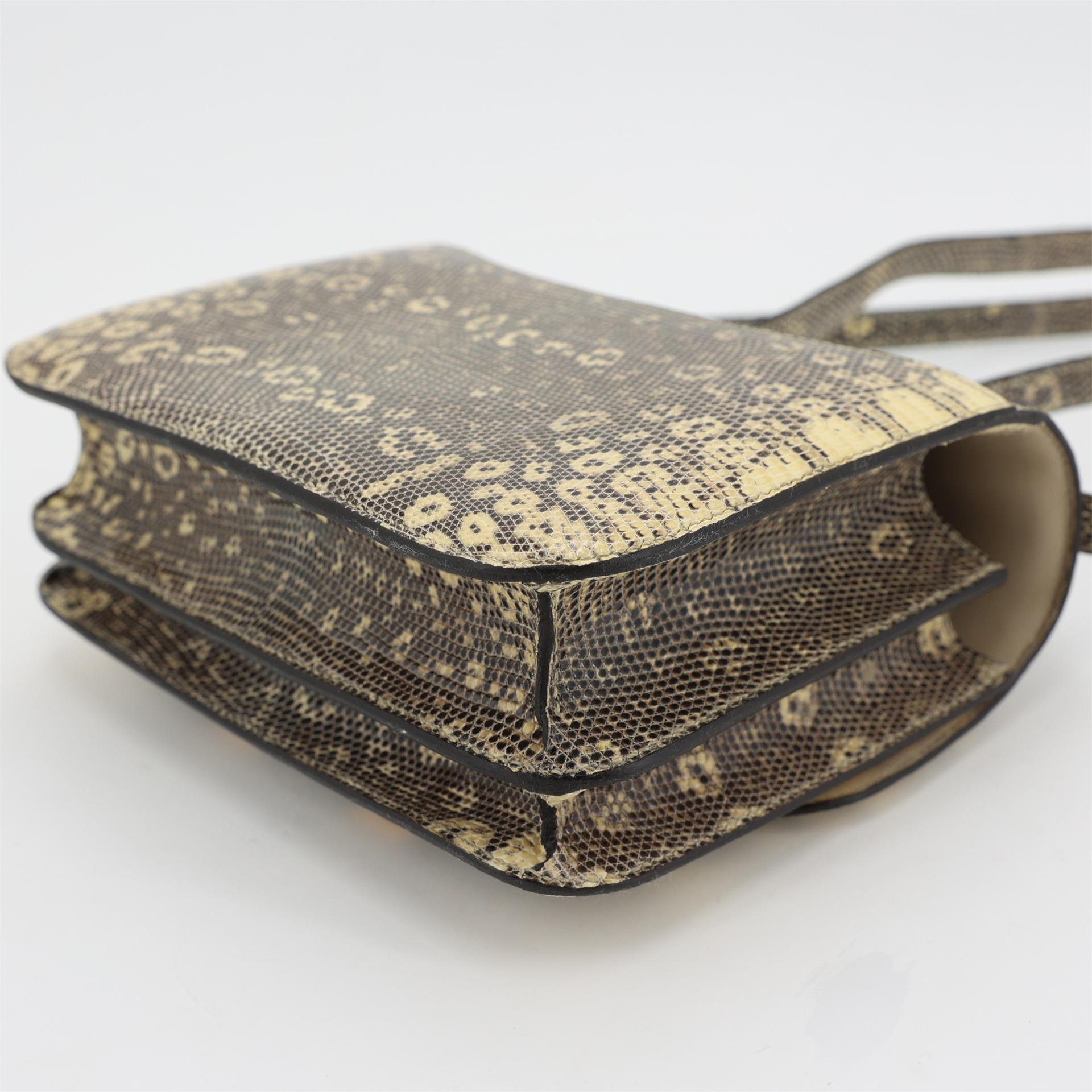 Very Good ( Rank A) HERMÈS Constance Mini Ombre (1B) Lizard Gold hardware Y (2020) - 10