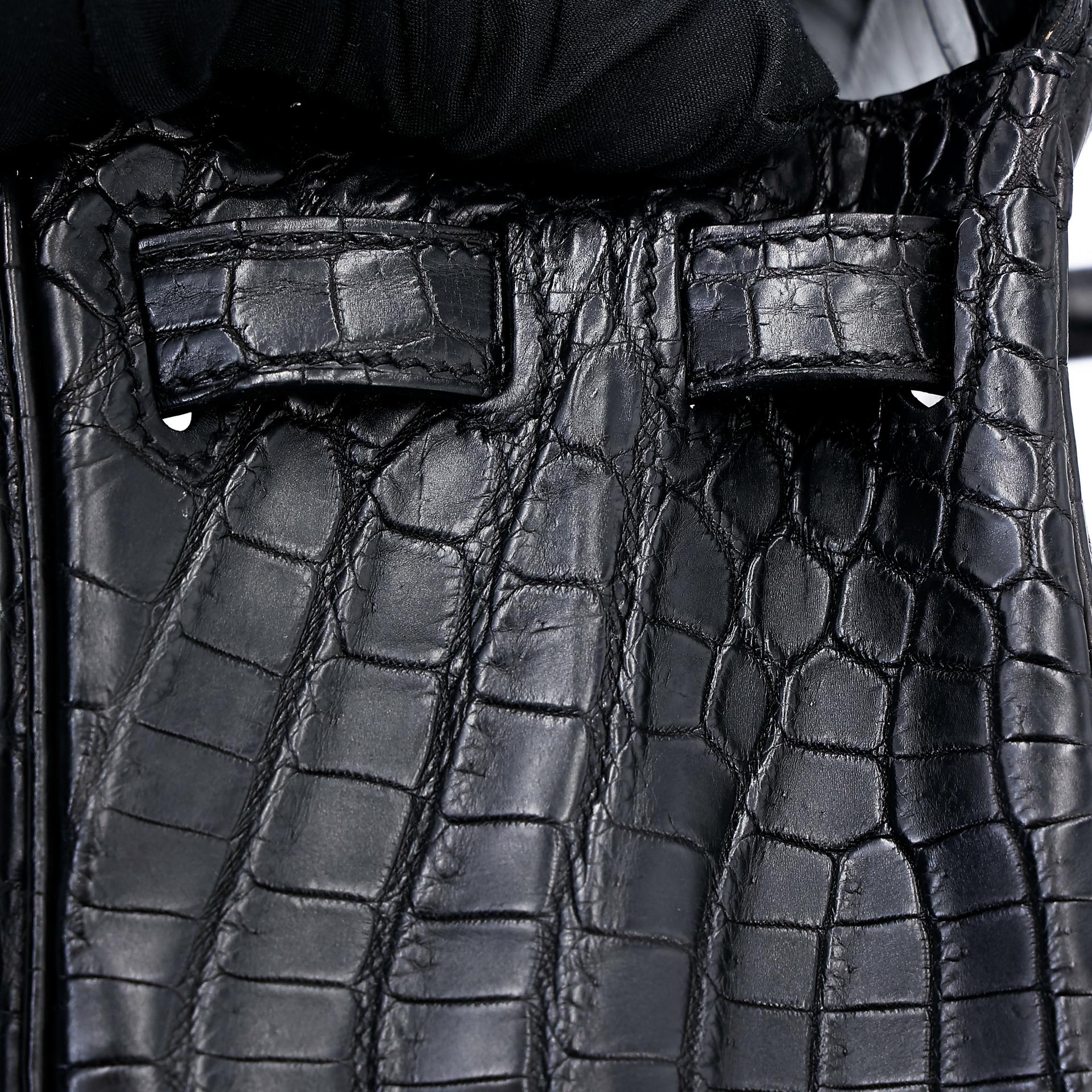 A美品 HERMÈS 愛馬仕 Kelly 28 89 黑色 Noir •• 尼羅鱷 霧面 金扣 □Q刻 2013年 - 25