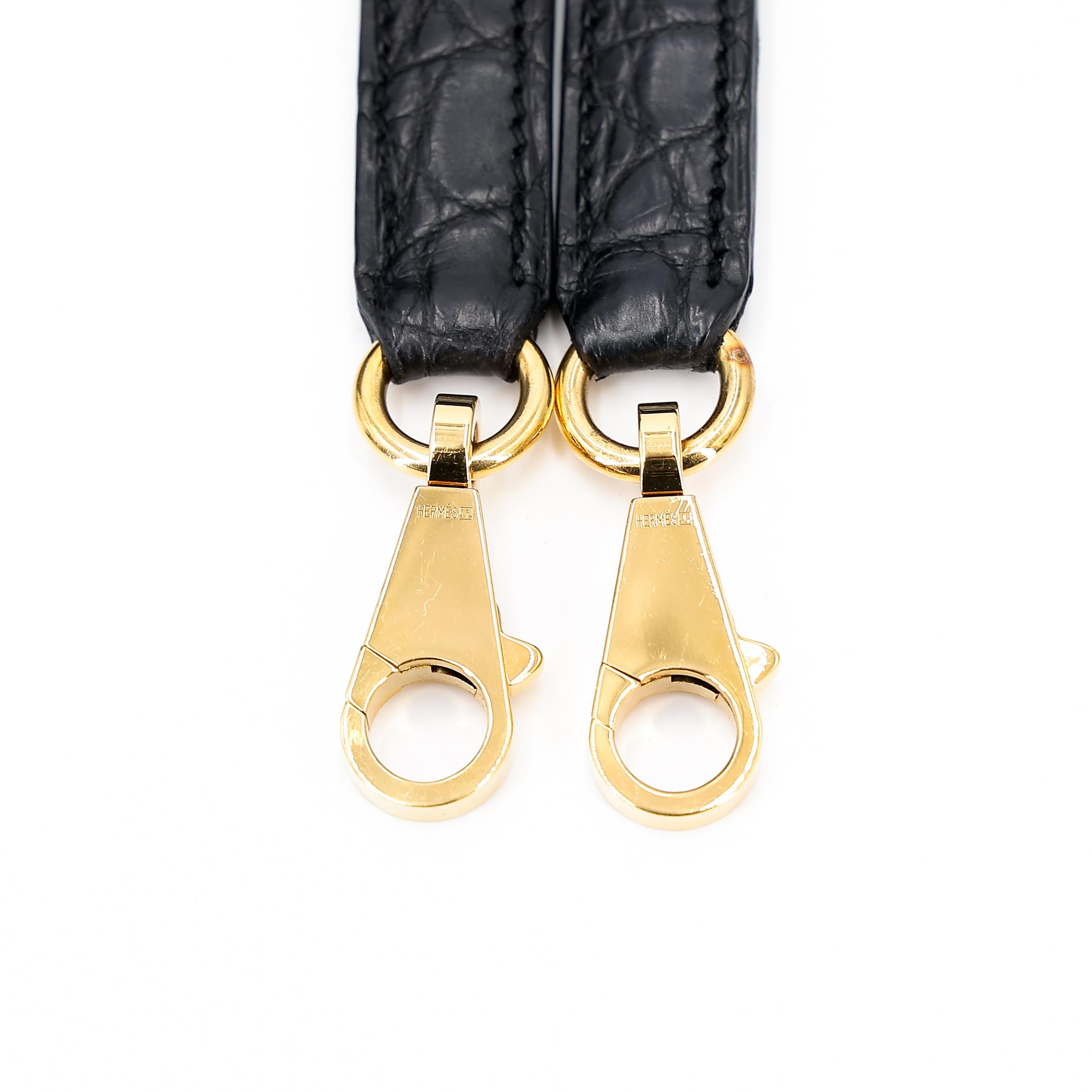 A美品 HERMÈS 愛馬仕 Kelly 28 89 黑色 Noir •• 尼羅鱷 霧面 金扣 □Q刻 2013年 - 34