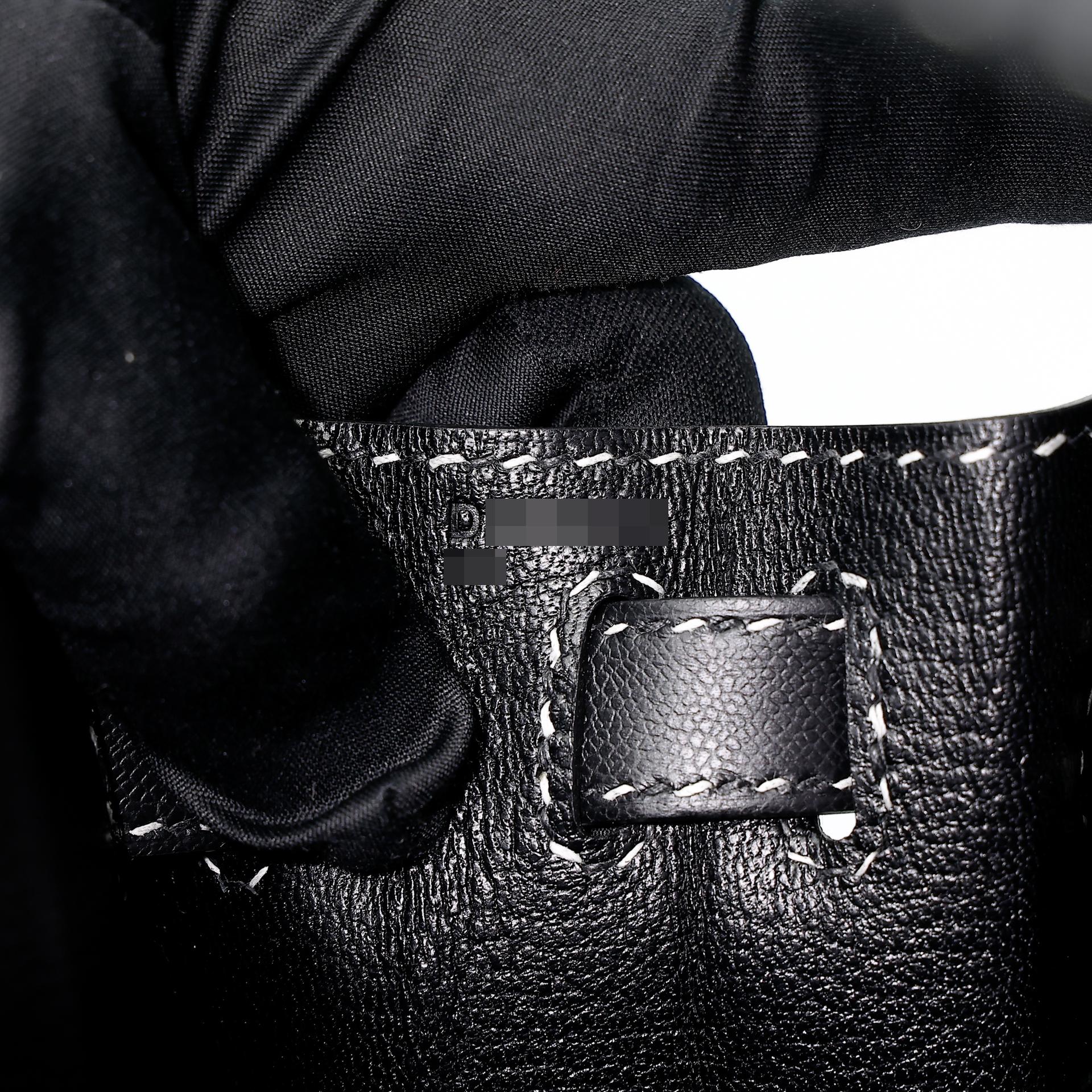 未使用保存品 HERMÈS 愛馬仕 限量收藏款 Kelly 28 外縫 Miss you 89 黑色 Noir Monsieur皮 銀扣 D刻 2019年 - 15