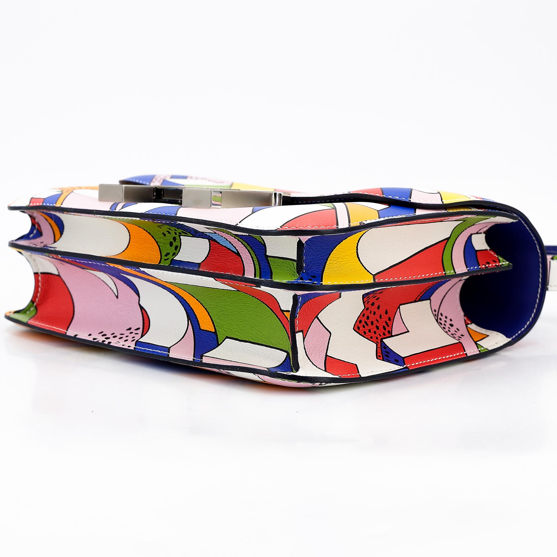 Excellent ( Rank SA ) HERMÈS Limited Edition Constance 24 On a Summer Day Multi-color Swift Palladium hardware A (2017) - 4
