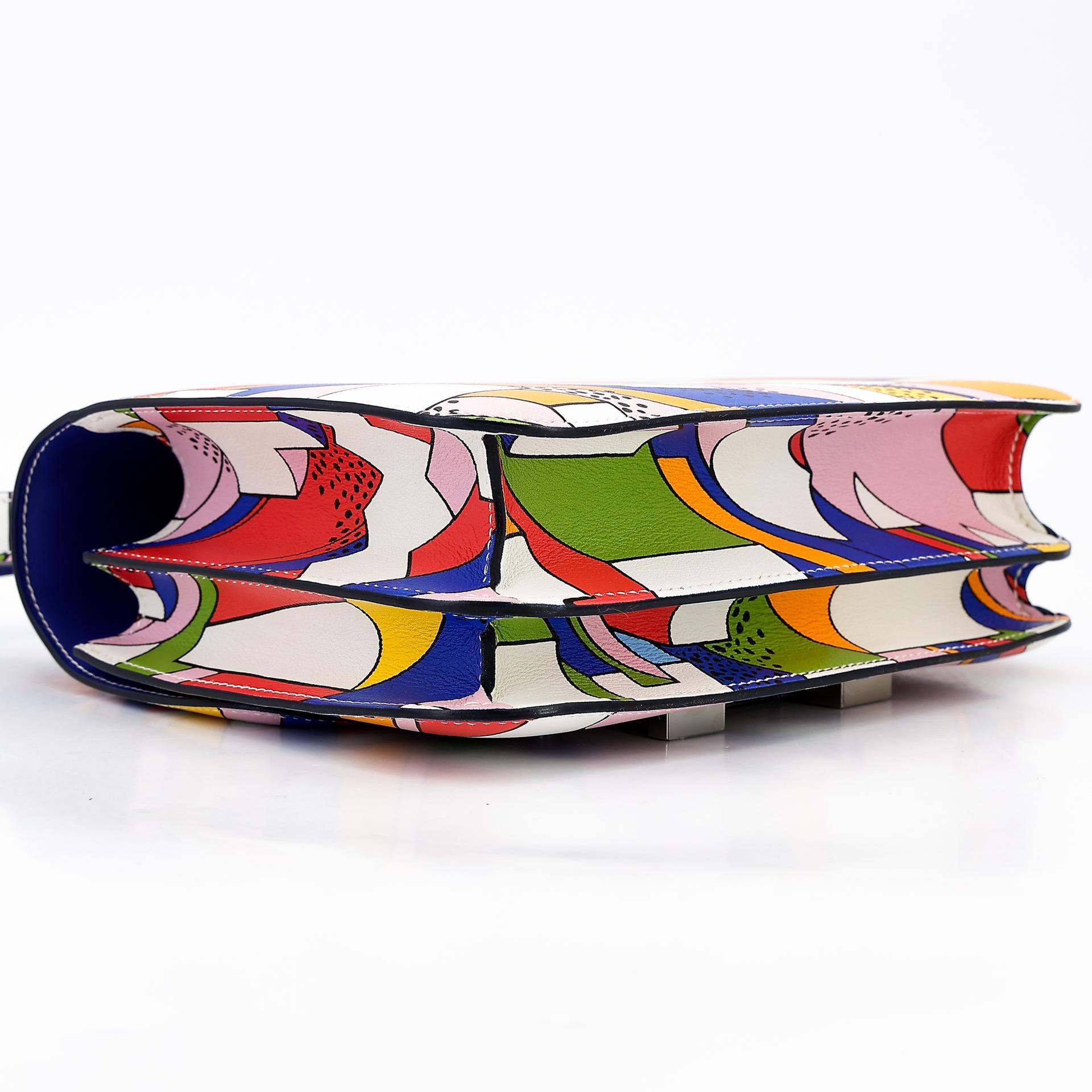Excellent ( Rank SA ) HERMÈS Limited Edition Constance 24 On a Summer Day Multi-color Swift Palladium hardware A (2017) - 7