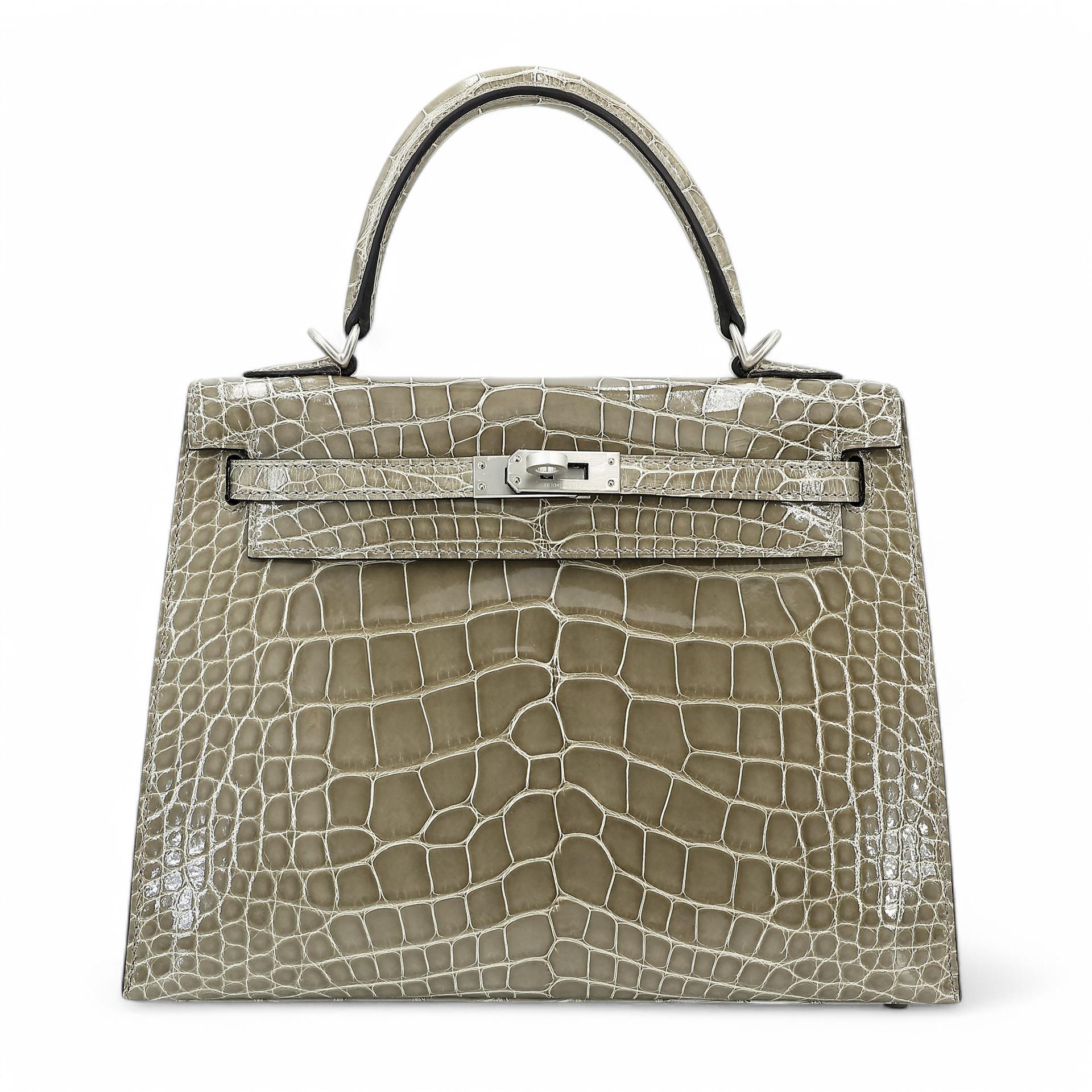 Kelly 25 Sellier HSS Gris Tourterelle (81) | GINZA XIAOMA