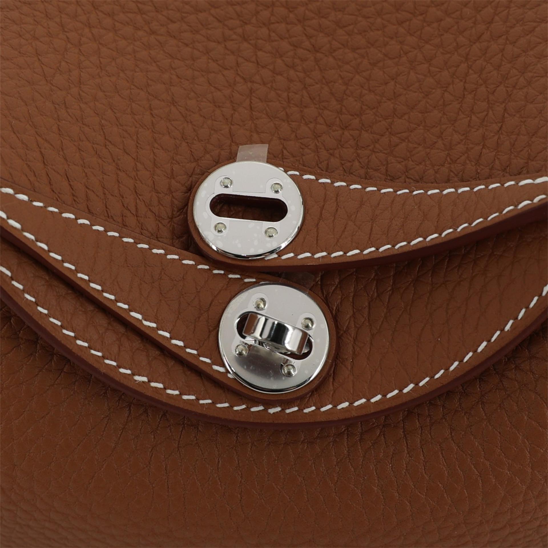 ランク N 新品 HERMÈS エルメス ミニリンディ2 ゴールド (37) トリヨン シルバー金具 K刻印 (2025) - 8