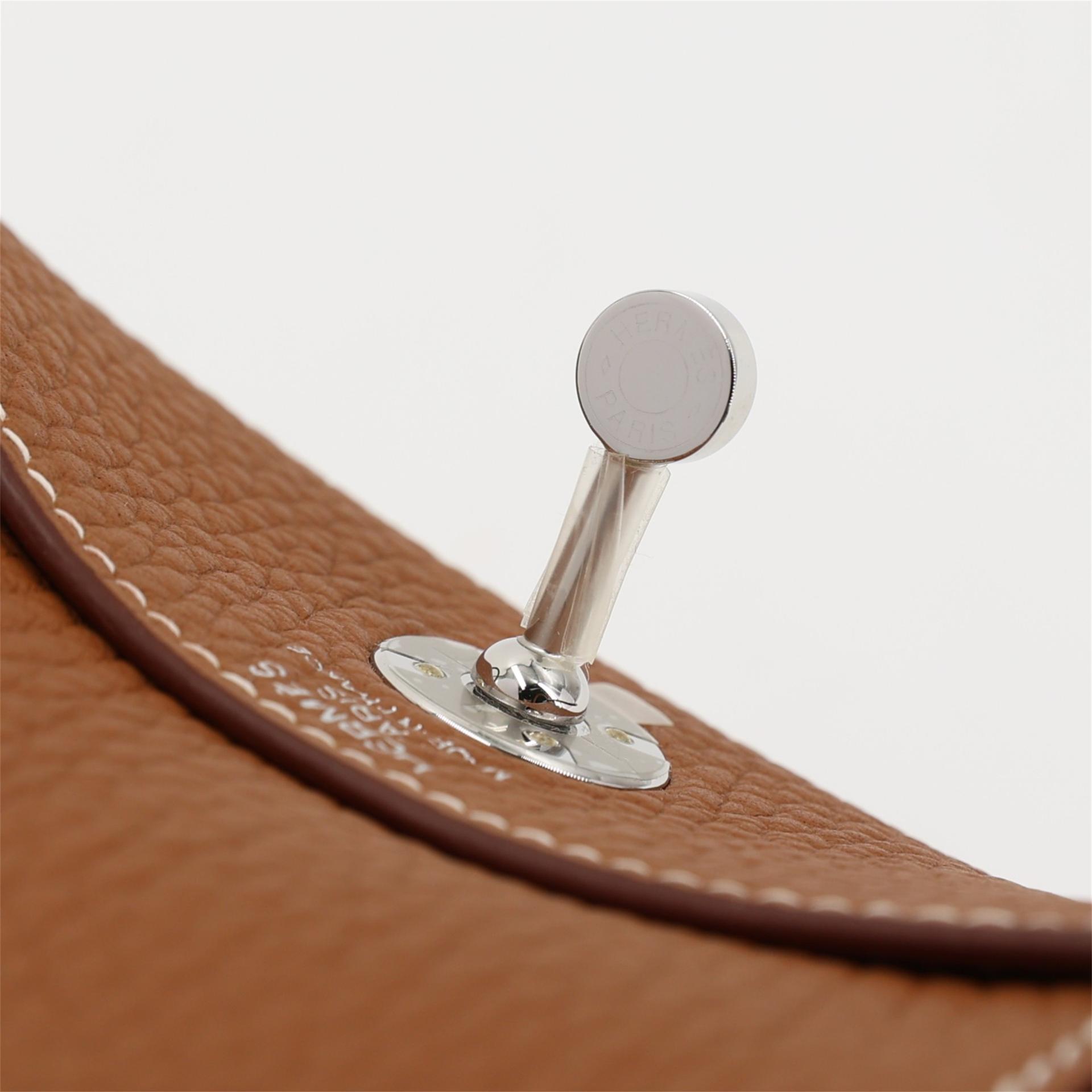 ランク N 新品 HERMÈS エルメス ミニリンディ2 ゴールド (37) トリヨン シルバー金具 K刻印 (2025) - 10