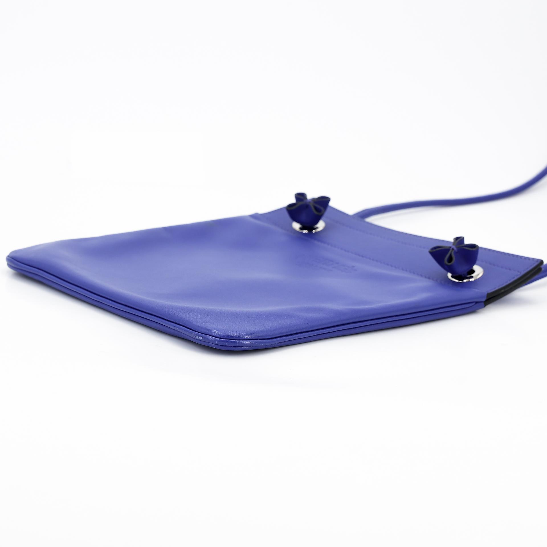 Very Good ( Rank A) HERMÈS Aline Mini bag Bleu Electrique (7T) Swift Palladium hardware D (2019) - 4