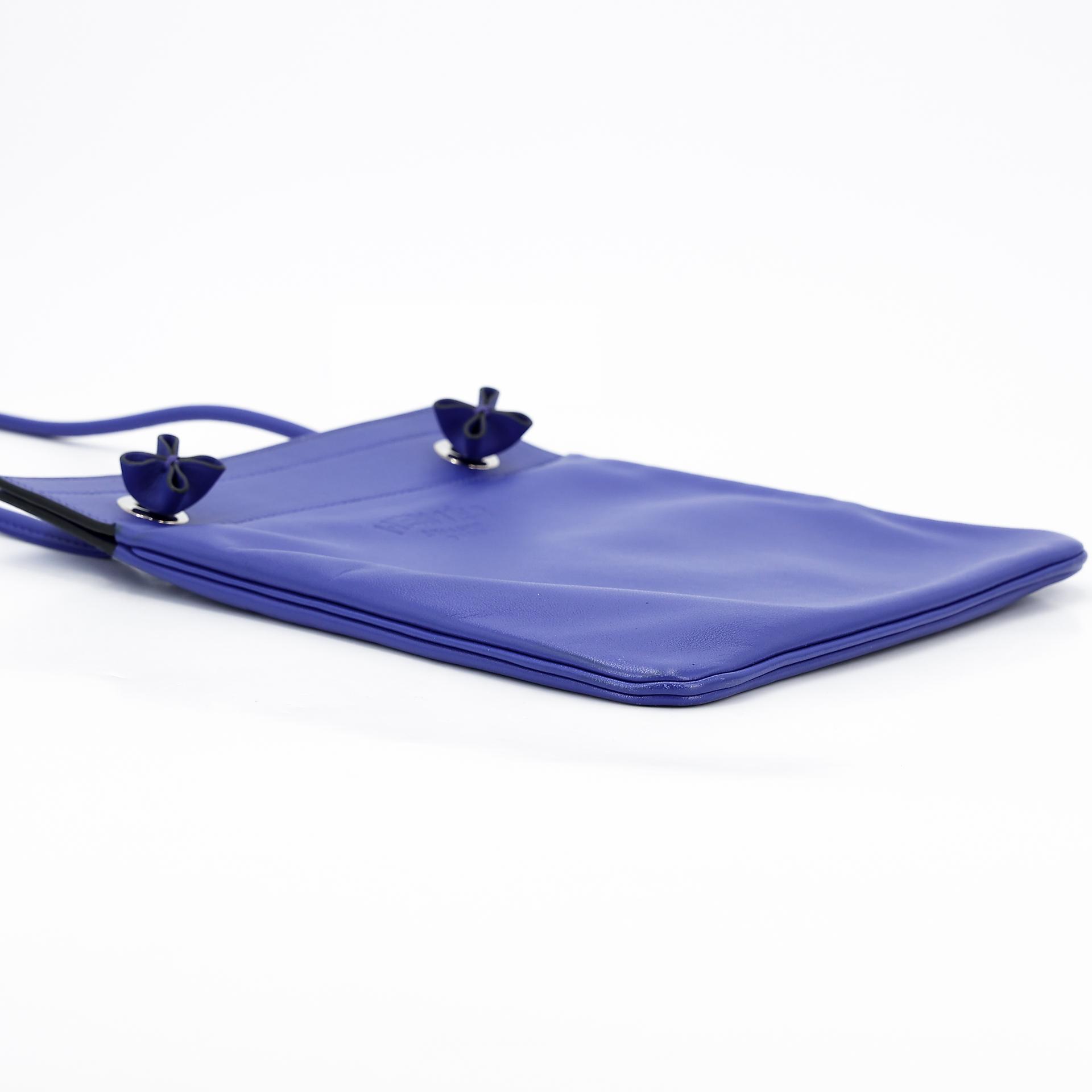 Very Good ( Rank A) HERMÈS Aline Mini bag Bleu Electrique (7T) Swift Palladium hardware D (2019) - 5