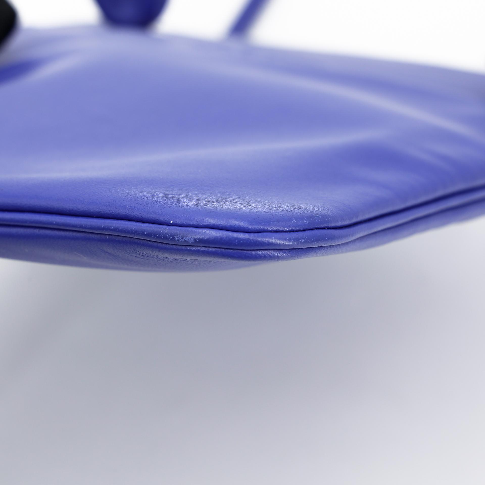 Very Good ( Rank A) HERMÈS Aline Mini bag Bleu Electrique (7T) Swift Palladium hardware D (2019) - 8