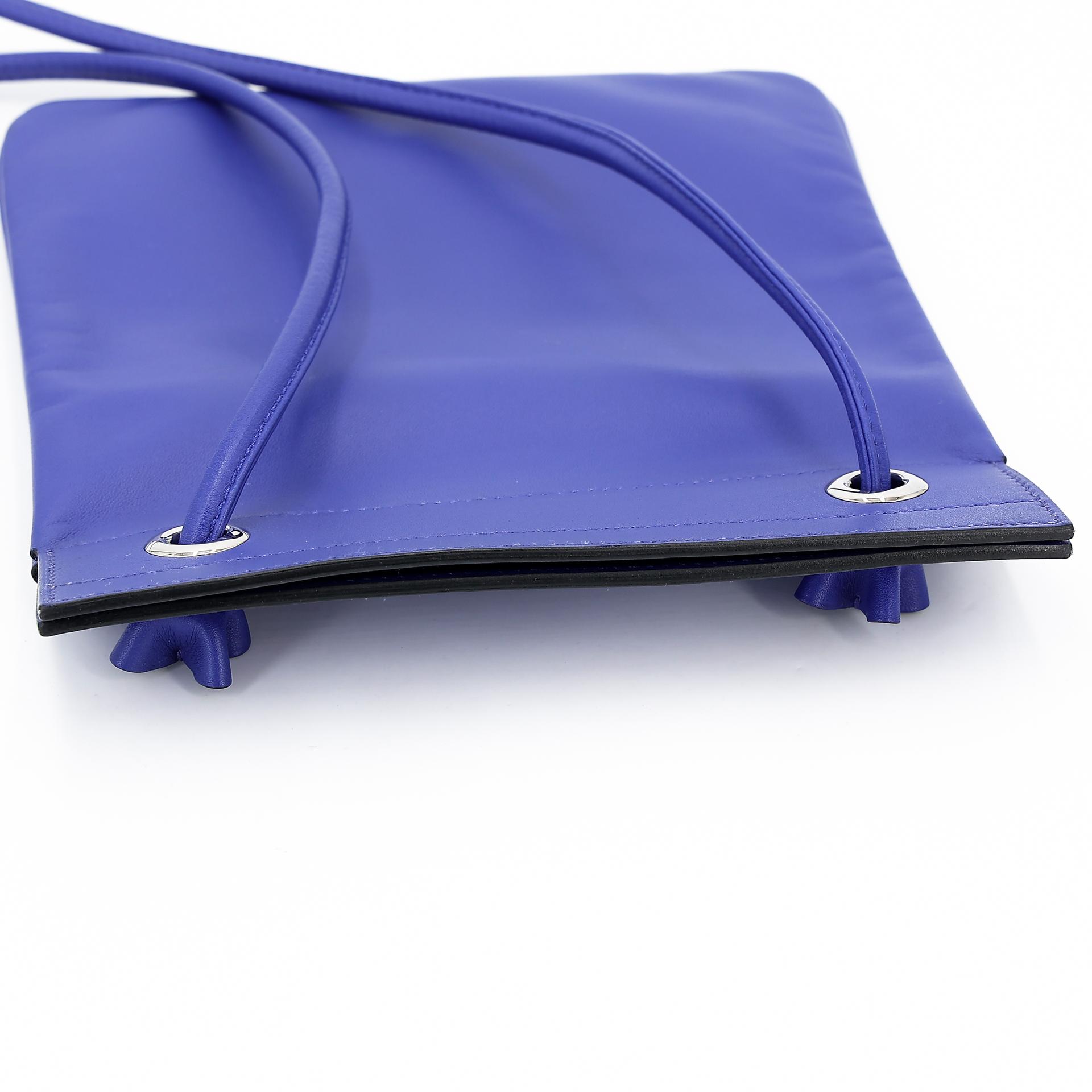 Very Good ( Rank A) HERMÈS Aline Mini bag Bleu Electrique (7T) Swift Palladium hardware D (2019) - 21