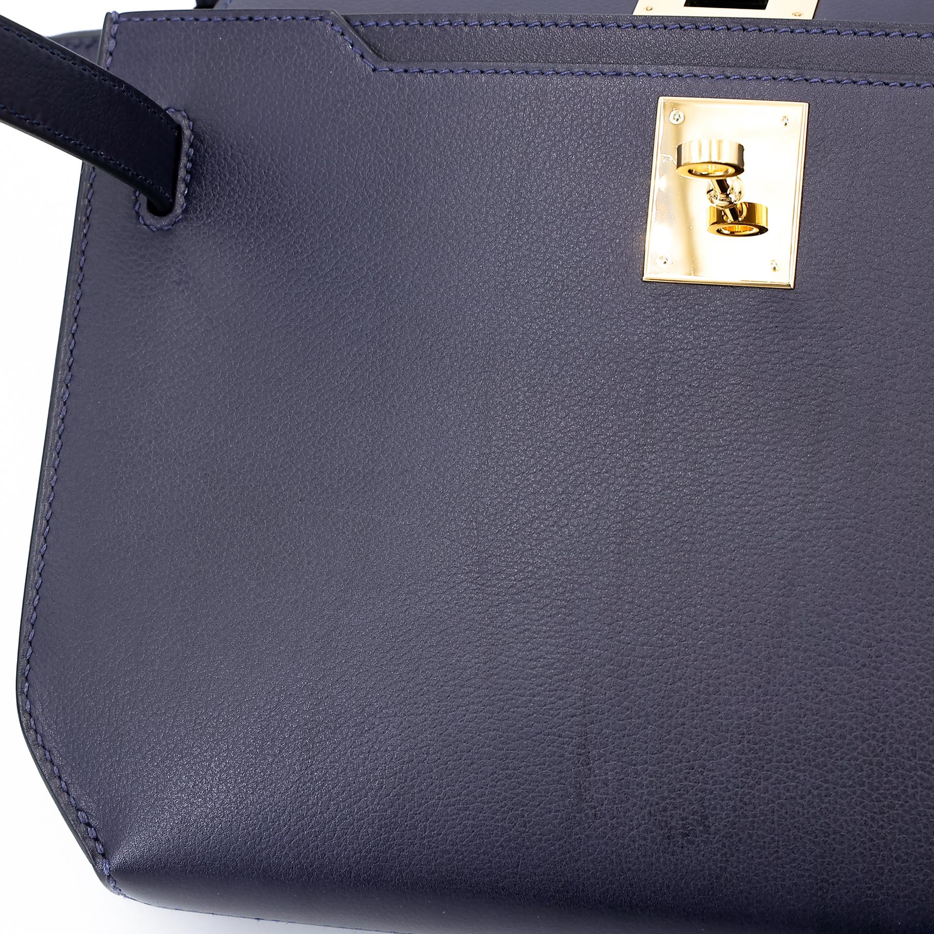 Very Good ( Rank A) HERMÈS Kelly depeches 25 Bleu Nuit (2Z) Evergrain Gold hardware Z (2021) - 22