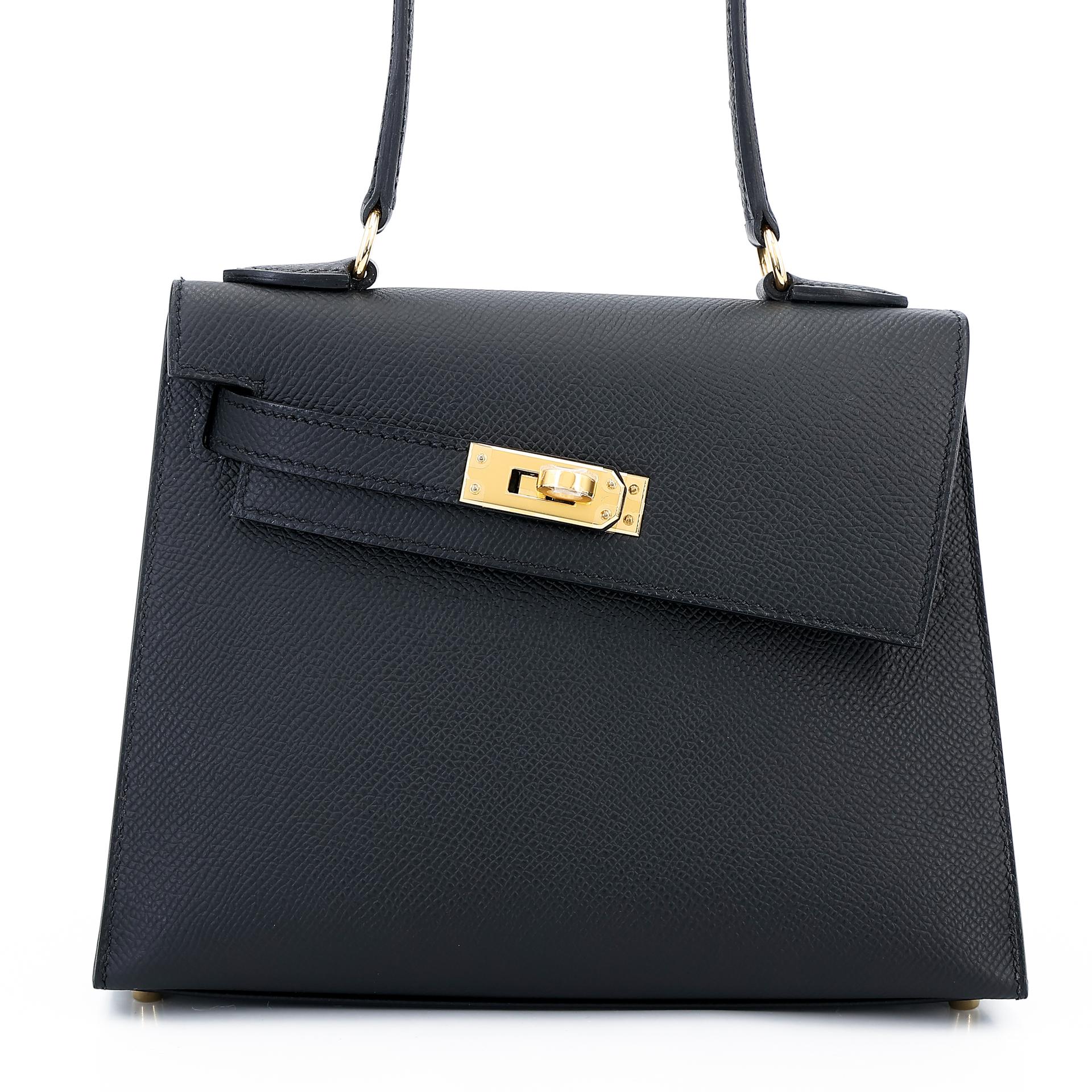 Brand New ( Rank N ) HERMÈS Limited Edition Kelly 20 en Desordre Black (89) Epsom Gold hardware B (2023) - 2
