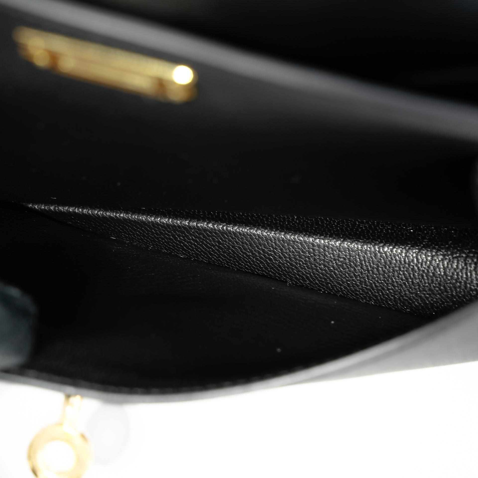 Brand New ( Rank N ) HERMÈS Limited Edition Kelly 20 en Desordre Black (89) Epsom Gold hardware B (2023) - 10
