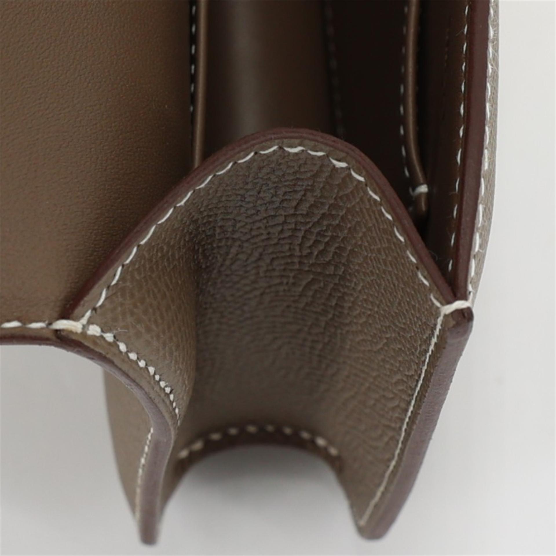 Brand New ( Rank N ) HERMÈS Constance Elan Etoupe (18) Epsom Gold hardware W (2024) - 13