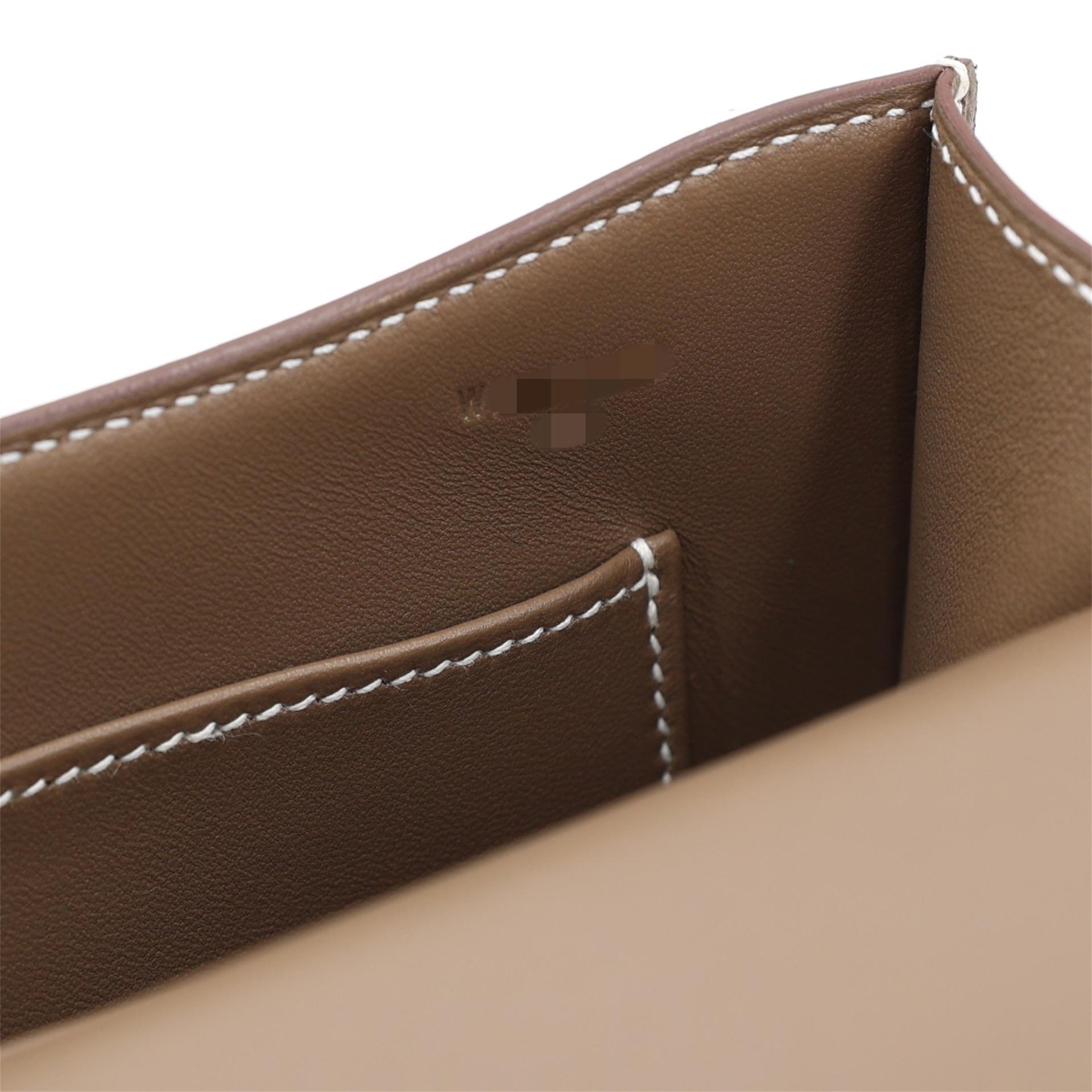 Brand New ( Rank N ) HERMÈS Constance Elan Etoupe (18) Epsom Gold hardware W (2024) - 16