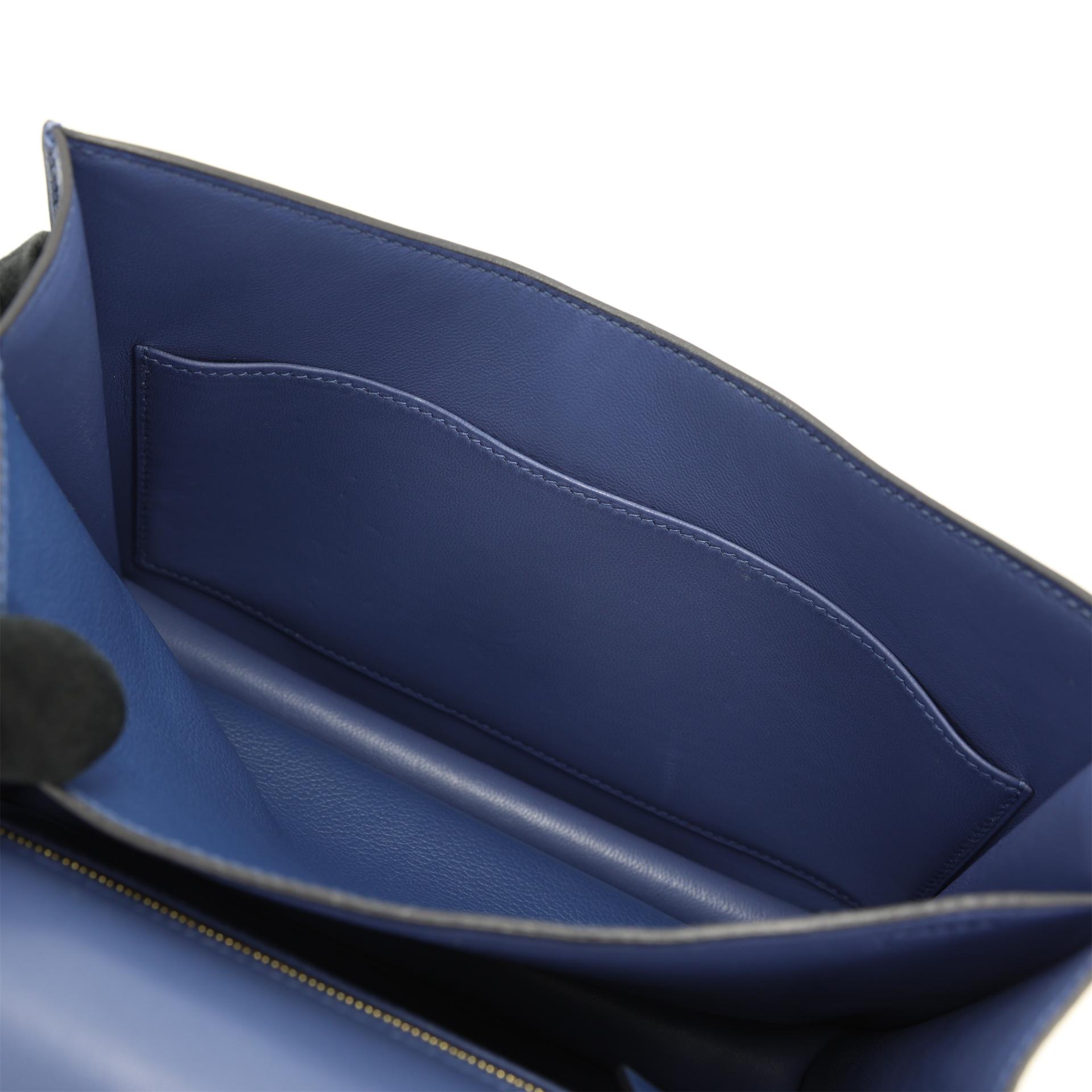 Very Good ( Rank A) HERMÈS Constance 24 Bleu Brighton (7E) Evercolor Gold hardware C (2018) - 14