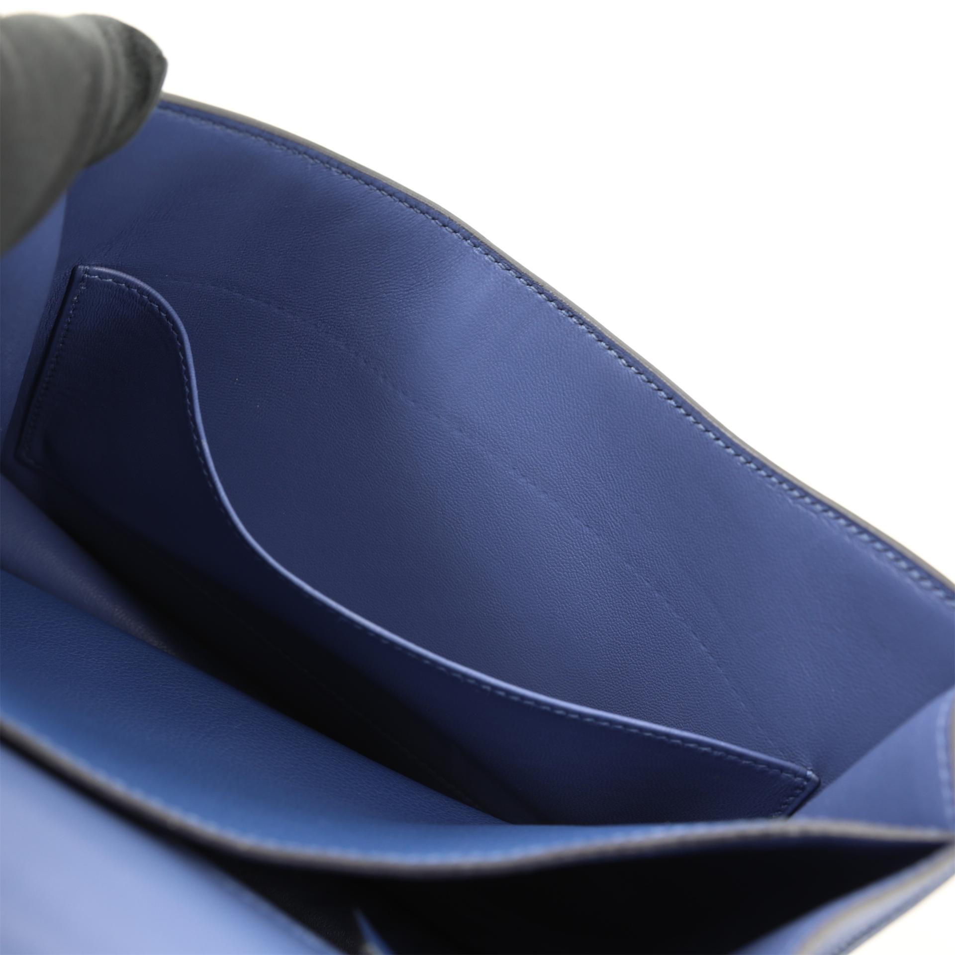 Very Good ( Rank A) HERMÈS Constance 24 Bleu Brighton (7E) Evercolor Gold hardware C (2018) - 15