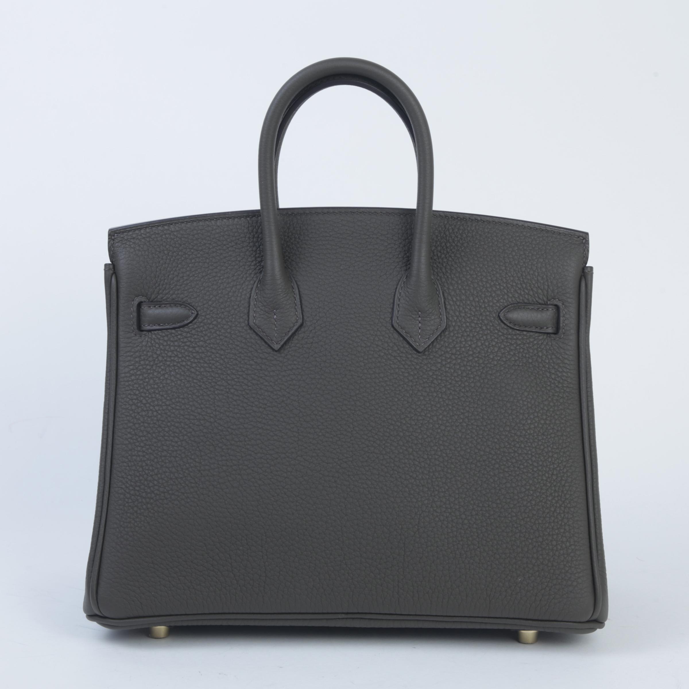 Brand New ( Rank N )  HERMÈS  Birkin 25 Vert Maquis (G8) Togo Gold hardware W (2024) - 2