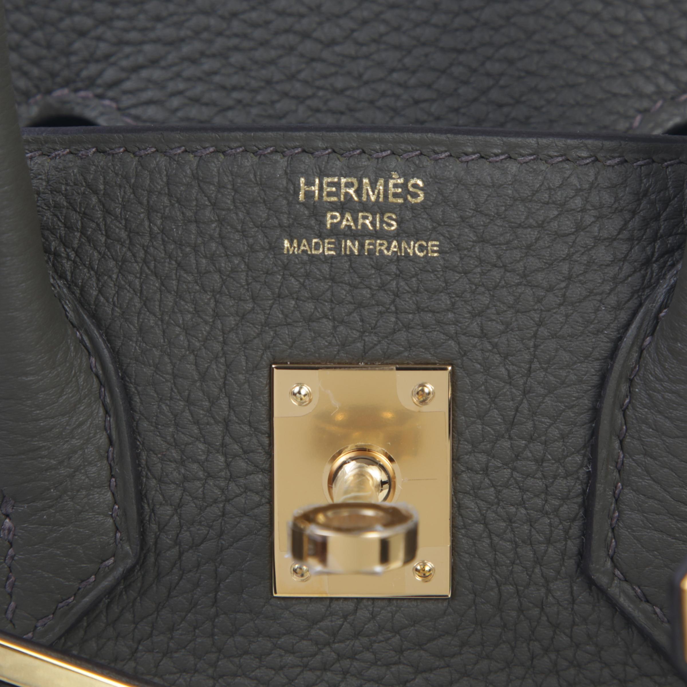 Brand New ( Rank N )  HERMÈS  Birkin 25 Vert Maquis (G8) Togo Gold hardware W (2024) - 9