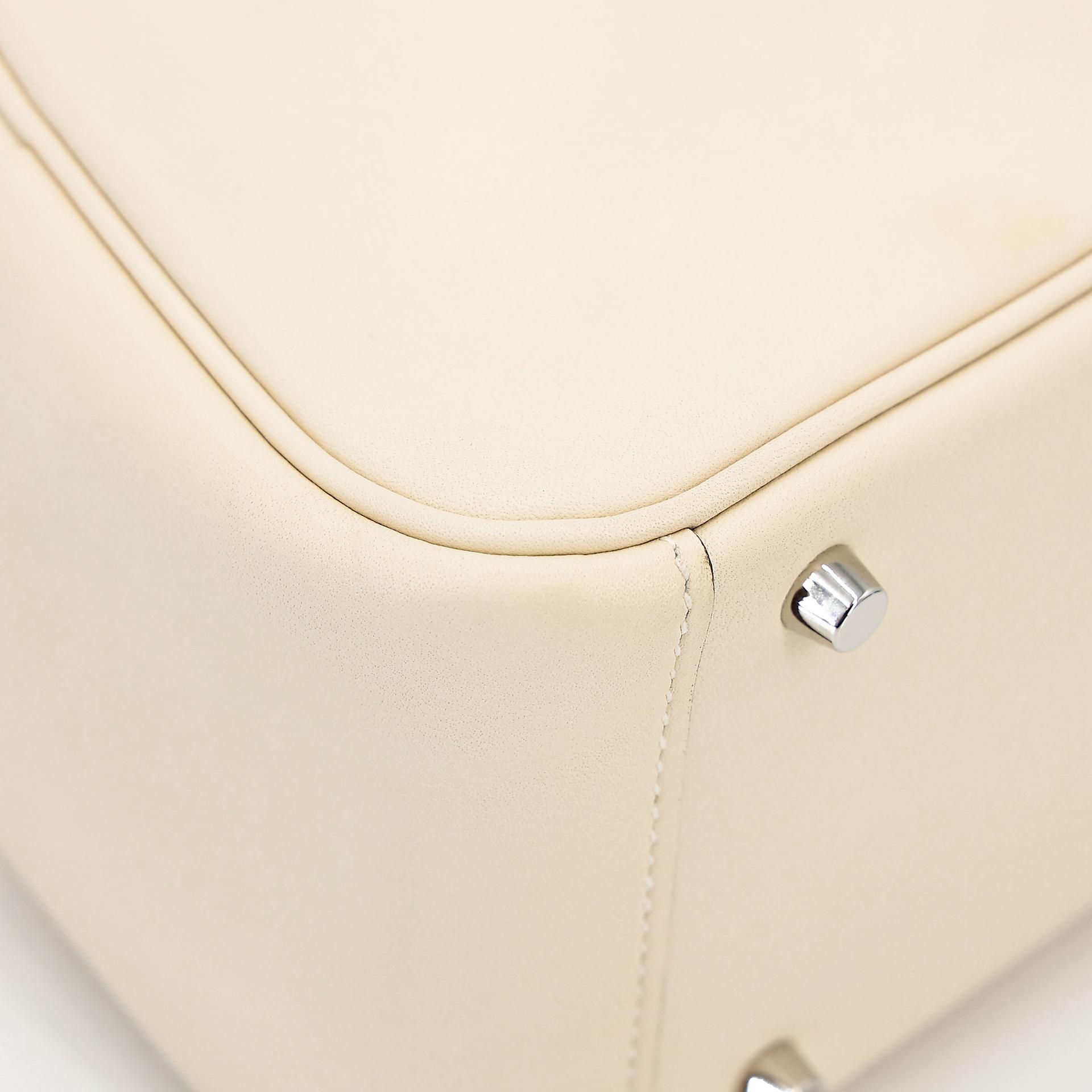 ランク A HERMÈS エルメス ミニリンディ ナタ (I2) セサミ (2S) スイフト シルバー金具 Z刻印 (2021) - 16