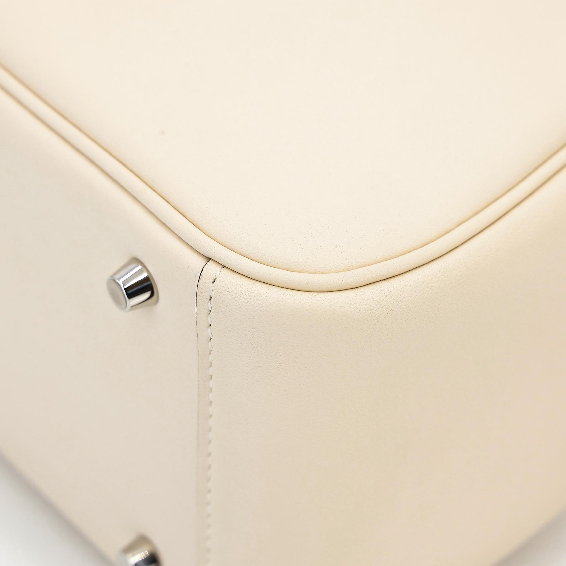 ランク A HERMÈS エルメス ミニリンディ ナタ (I2) セサミ (2S) スイフト シルバー金具 Z刻印 (2021) - 17