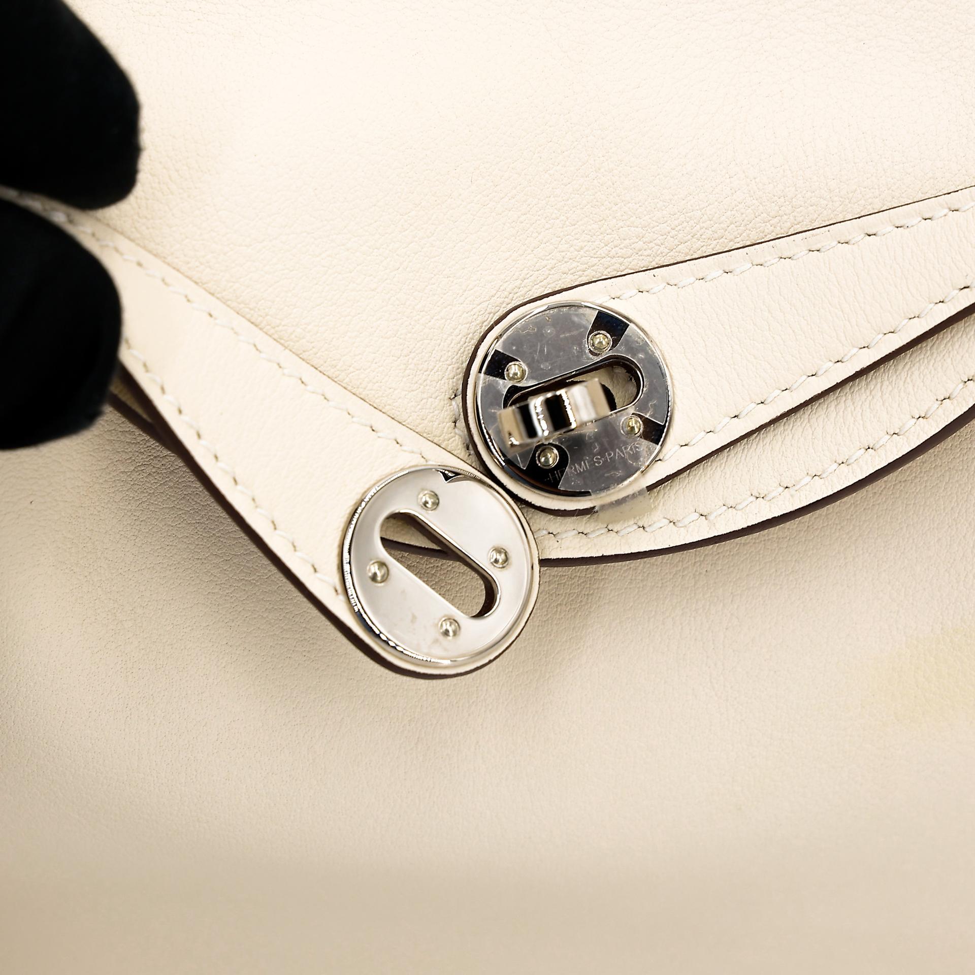 ランク A HERMÈS エルメス ミニリンディ ナタ (I2) セサミ (2S) スイフト シルバー金具 Z刻印 (2021) - 19
