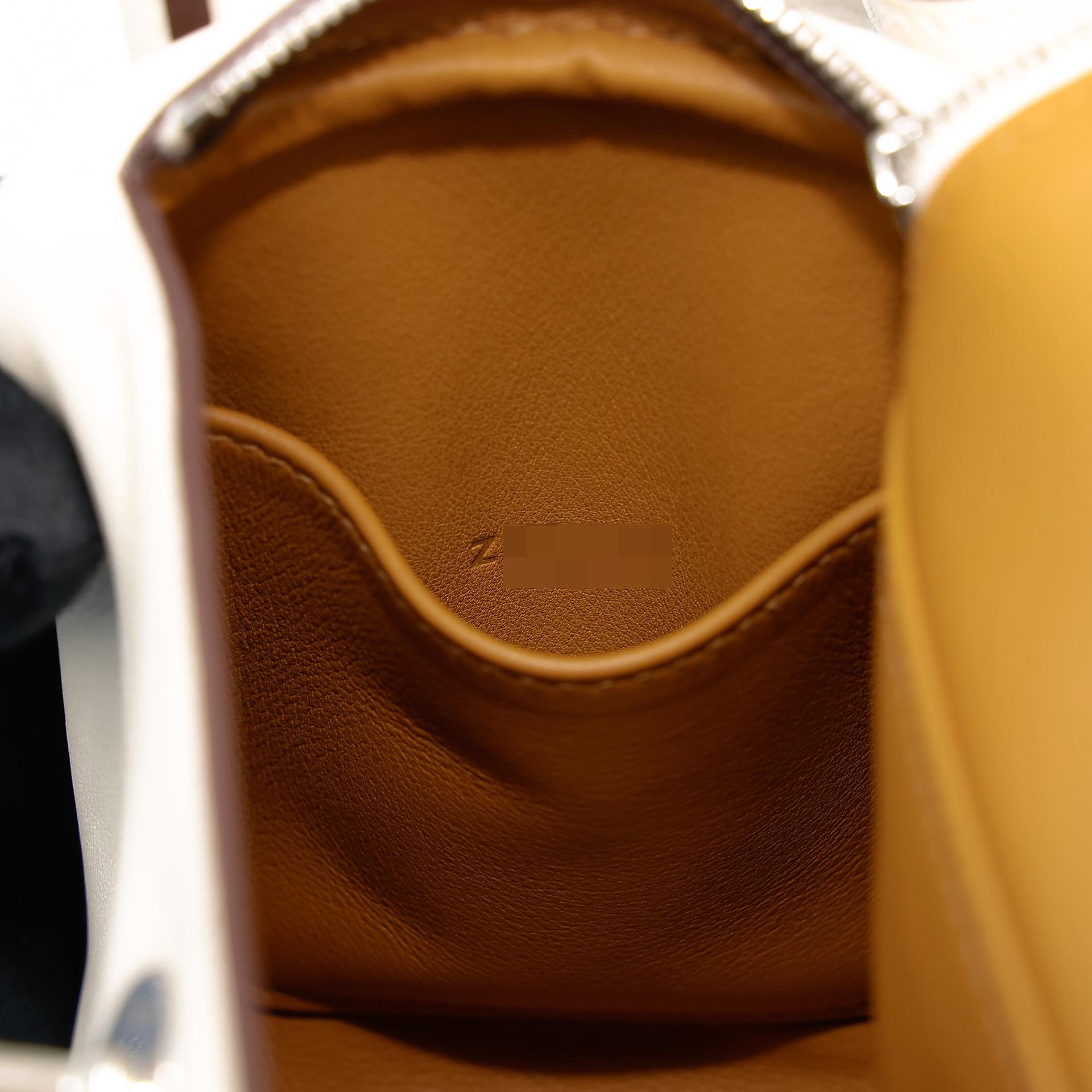 ランク A HERMÈS エルメス ミニリンディ ナタ (I2) セサミ (2S) スイフト シルバー金具 Z刻印 (2021) - 23