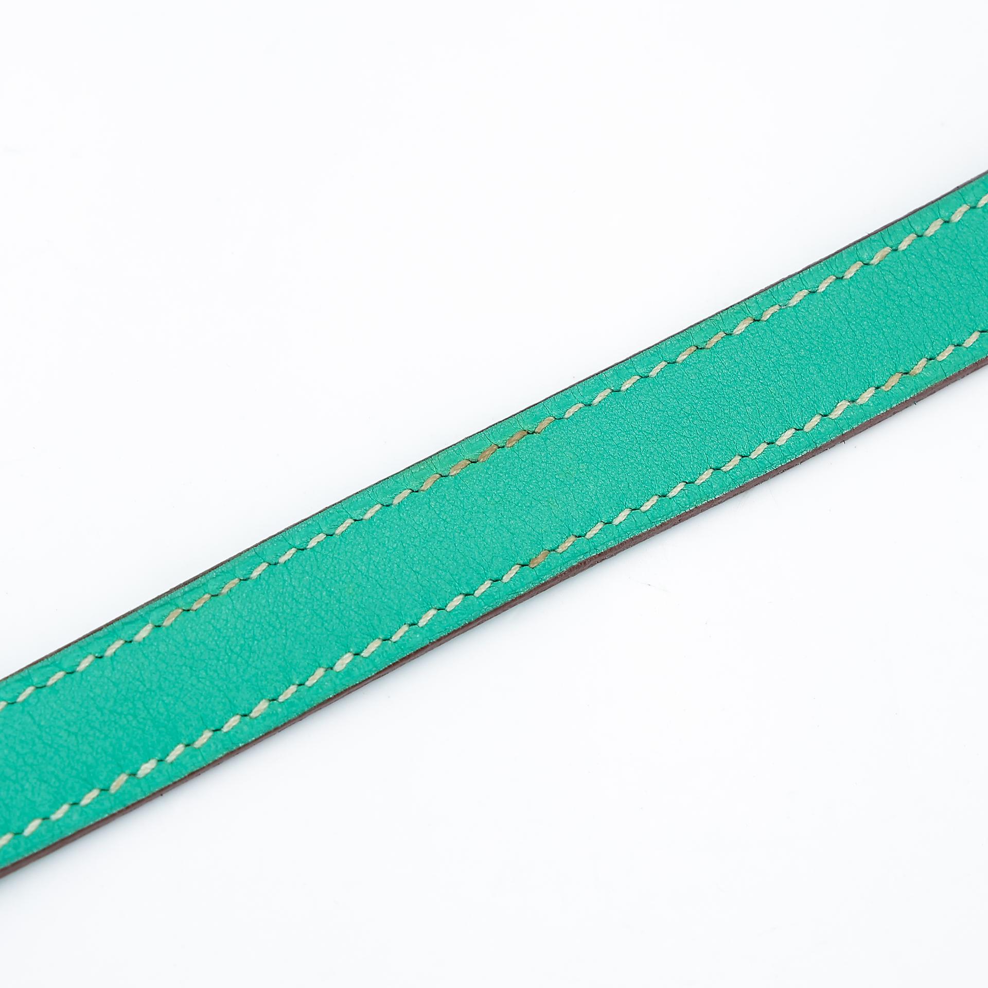 A美品 HERMÈS 愛馬仕 Kelly 28 7V 湖水綠 Lagon 帆布 Swift牛皮 銀扣 □L刻 2008年 - 39