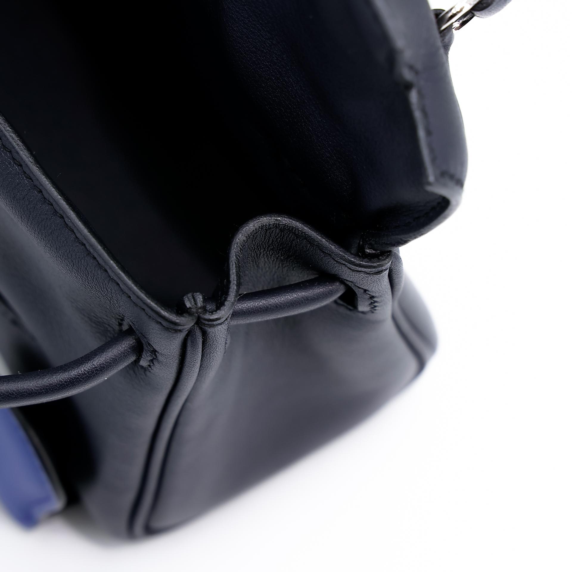 Brand New ( Rank N ) HERMÈS Limited Edition Kelly Doll Bleu Indigo (76) Bleu Royal (O8) Swift Palladium hardware W (2024) - 18