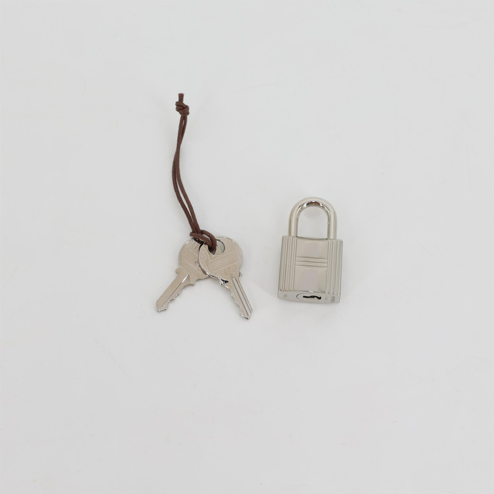 Brand New ( Rank N ) HERMÈS Limited Edition Picotin Lock Micro 14 Lucky Daisy Cuivre (6C) Mauve Sylvestre (X9) White Swift Palladium hardware U (2022) - 15