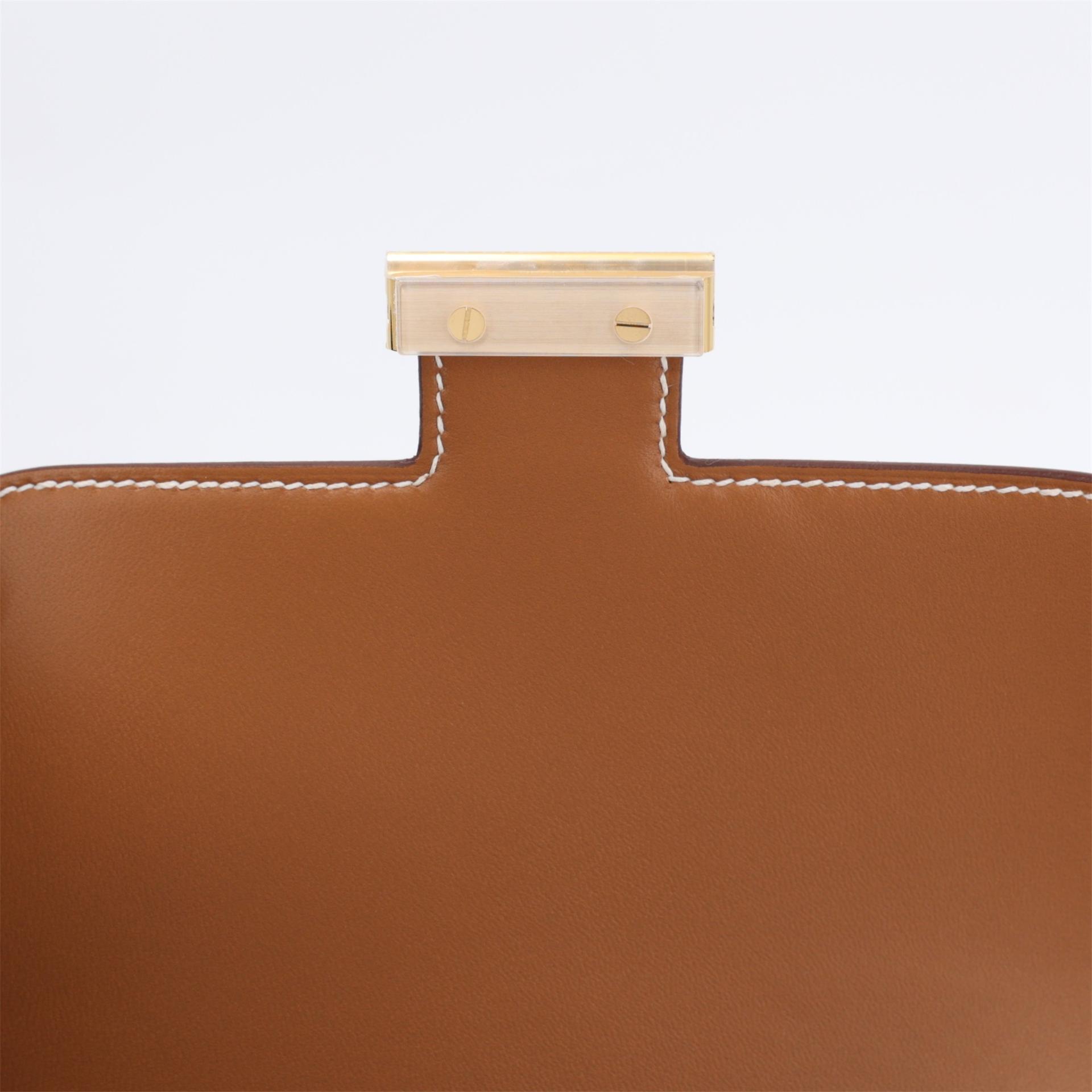 Brand New ( Rank N ) HERMÈS Constance Mini Gold (37) Epsom Gold hardware K (2025) - 10