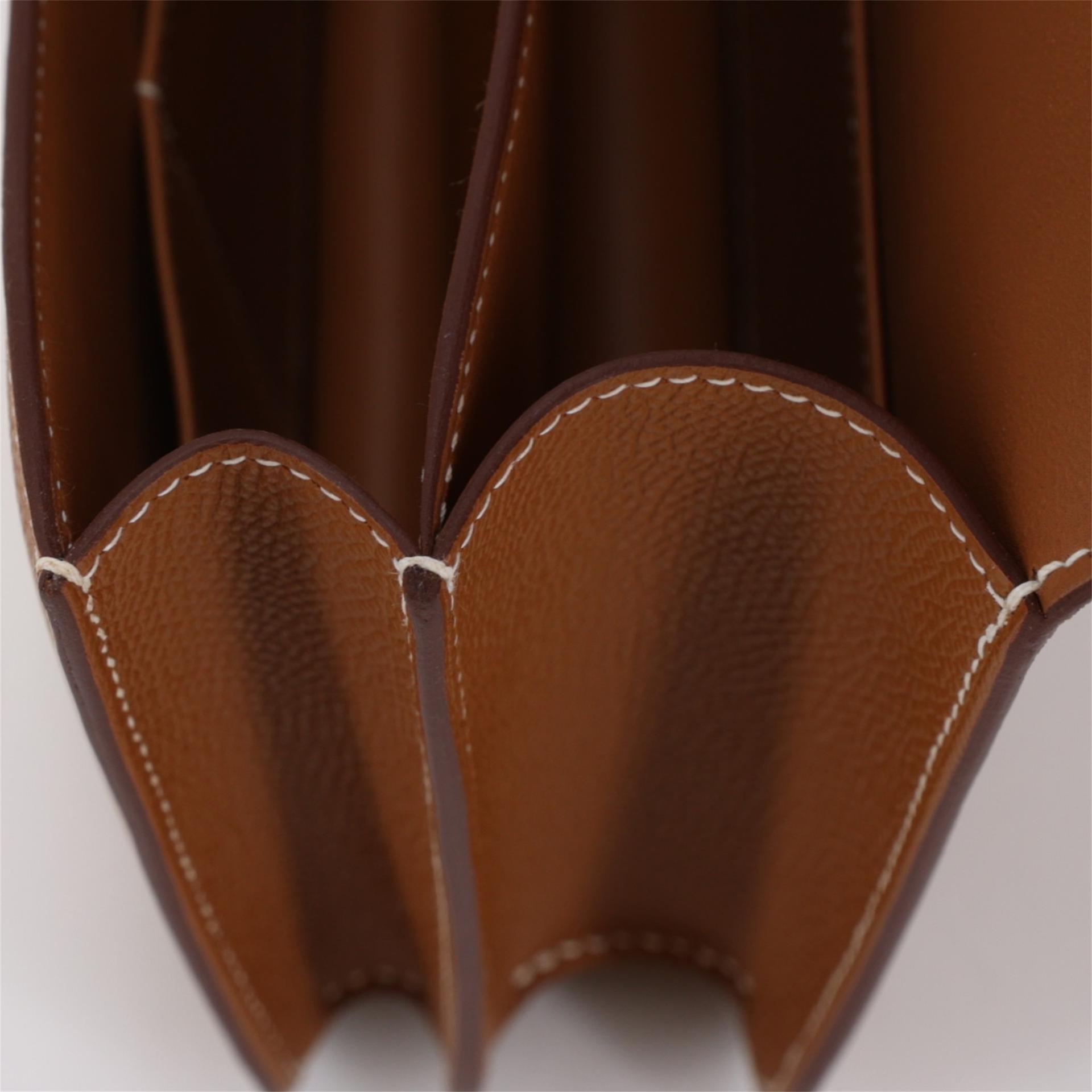Brand New ( Rank N ) HERMÈS Constance Mini Gold (37) Epsom Gold hardware K (2025) - 16