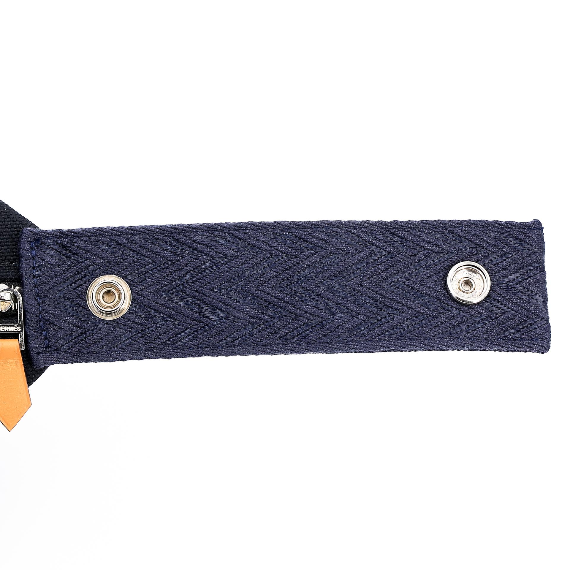 Brand New ( Rank N ) HERMÈS Bride-a-Brac Case PM Black (89) Bleu Nuit (2Z) Canvas Palladium hardware - 11