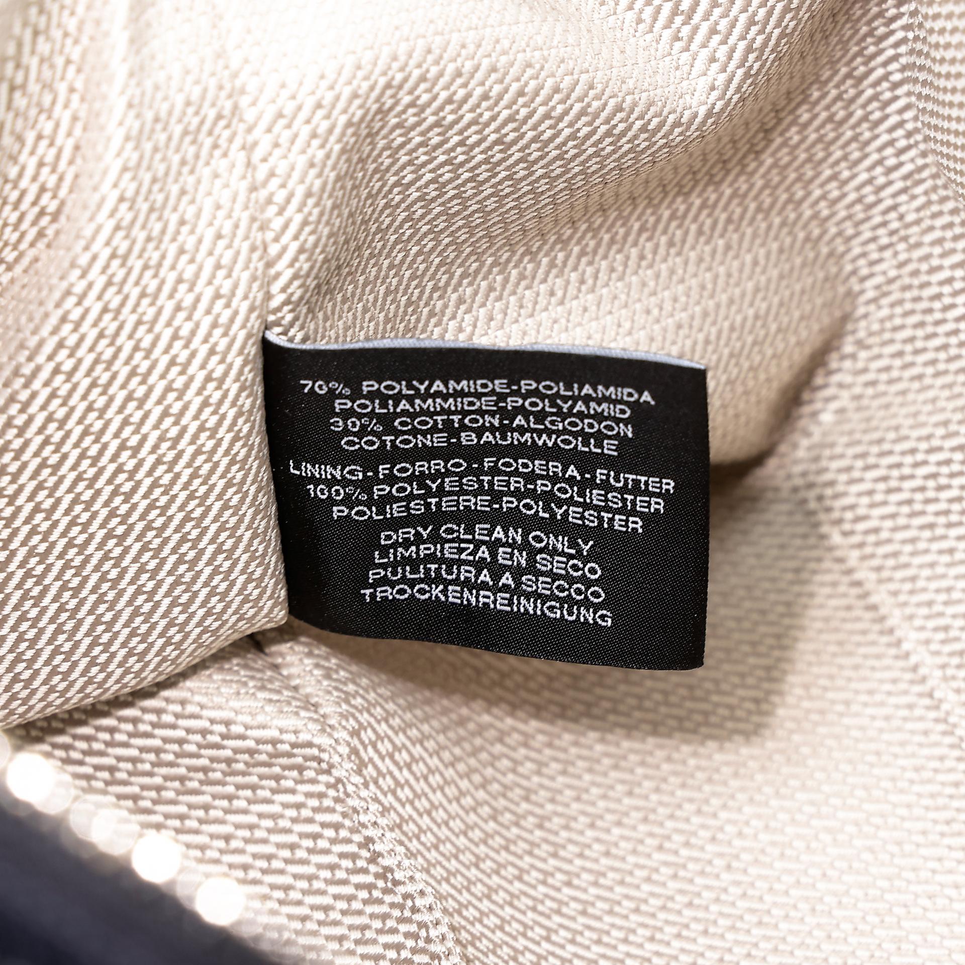 Brand New ( Rank N ) HERMÈS Bride-a-Brac Case PM Black (89) Bleu Nuit (2Z) Canvas Palladium hardware - 14