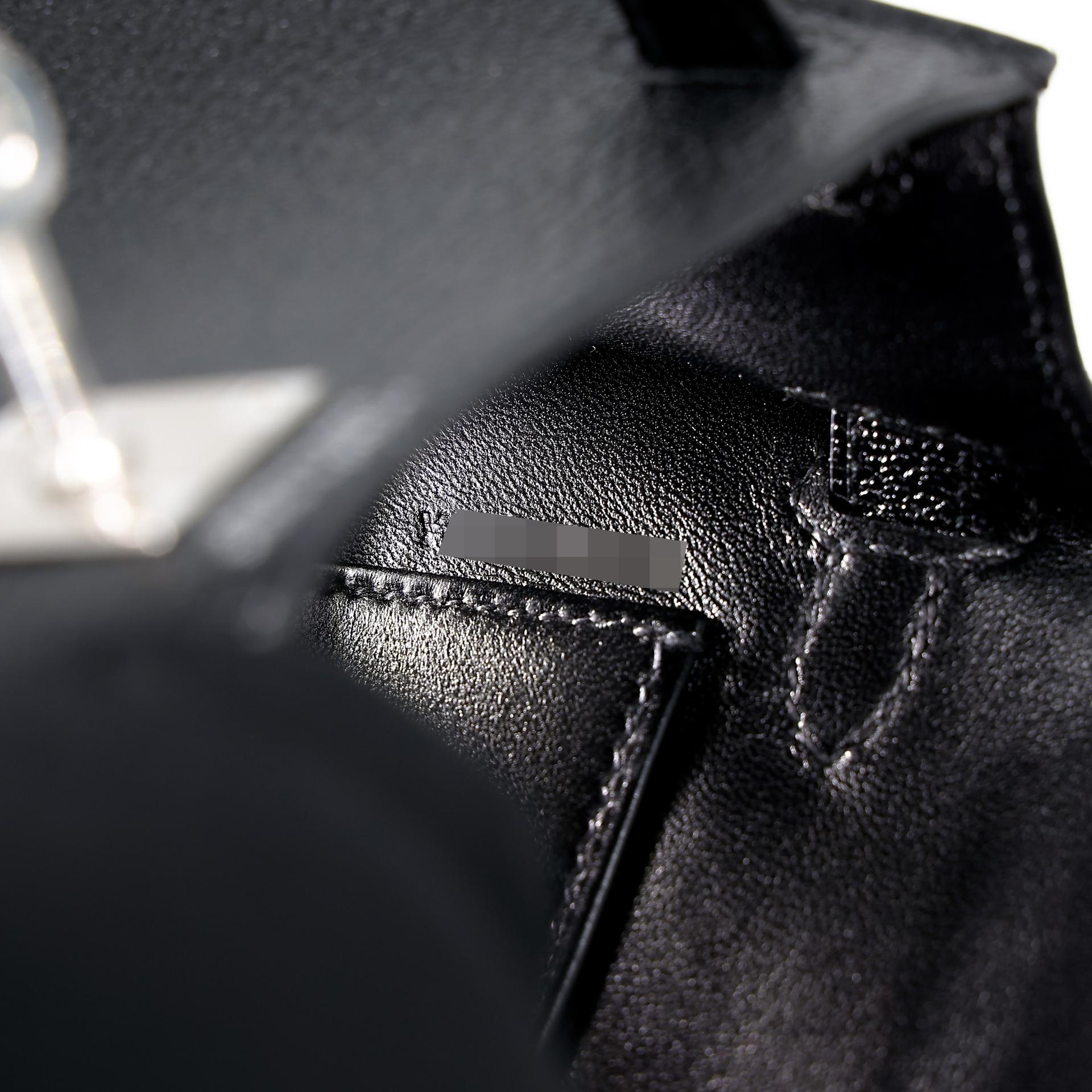 Unused ( Rank NS ) HERMÈS Mini Kelly II Black (89) Chevre Palladium hardware Y (2020) - 13