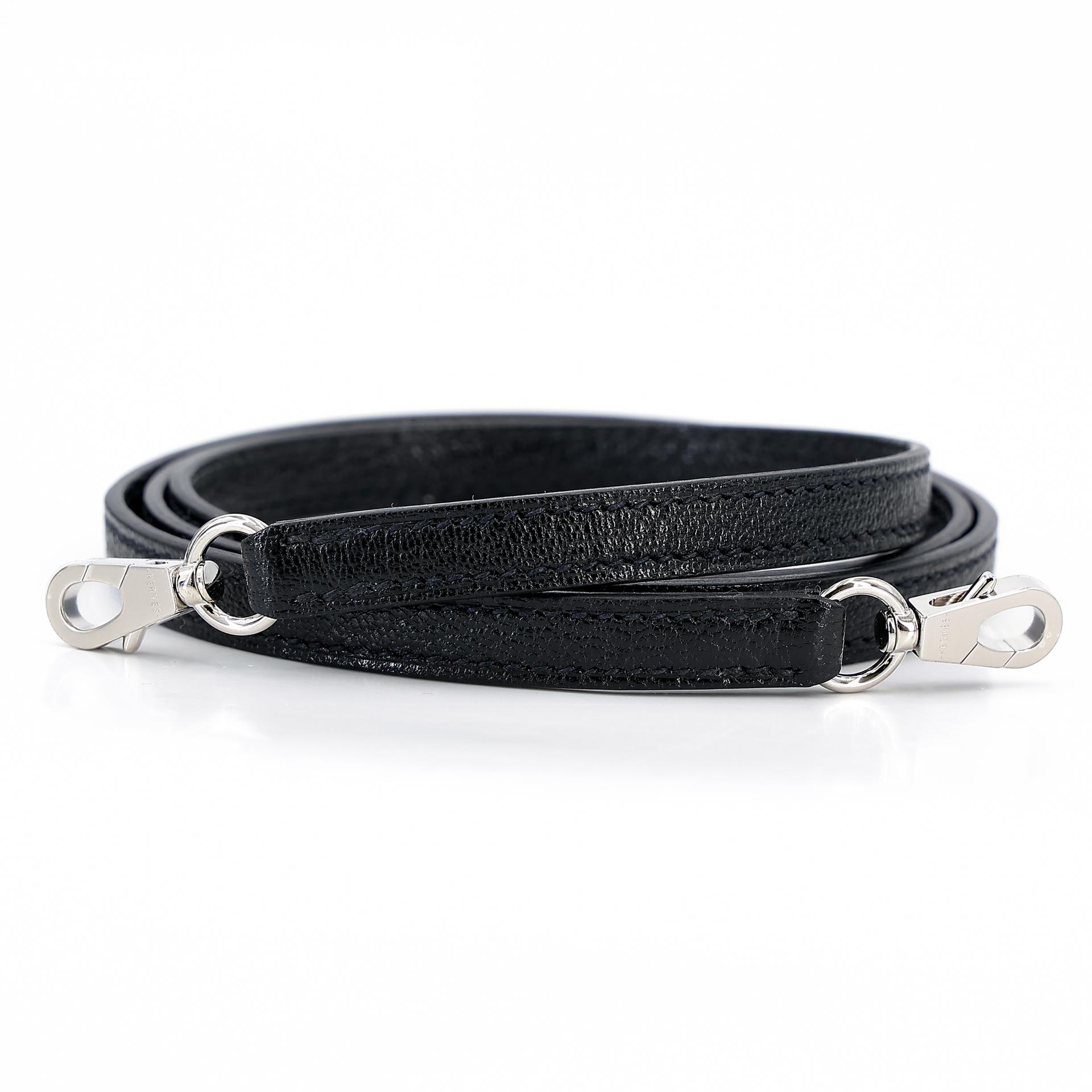 Unused ( Rank NS ) HERMÈS Mini Kelly II Black (89) Chevre Palladium hardware Y (2020) - 17