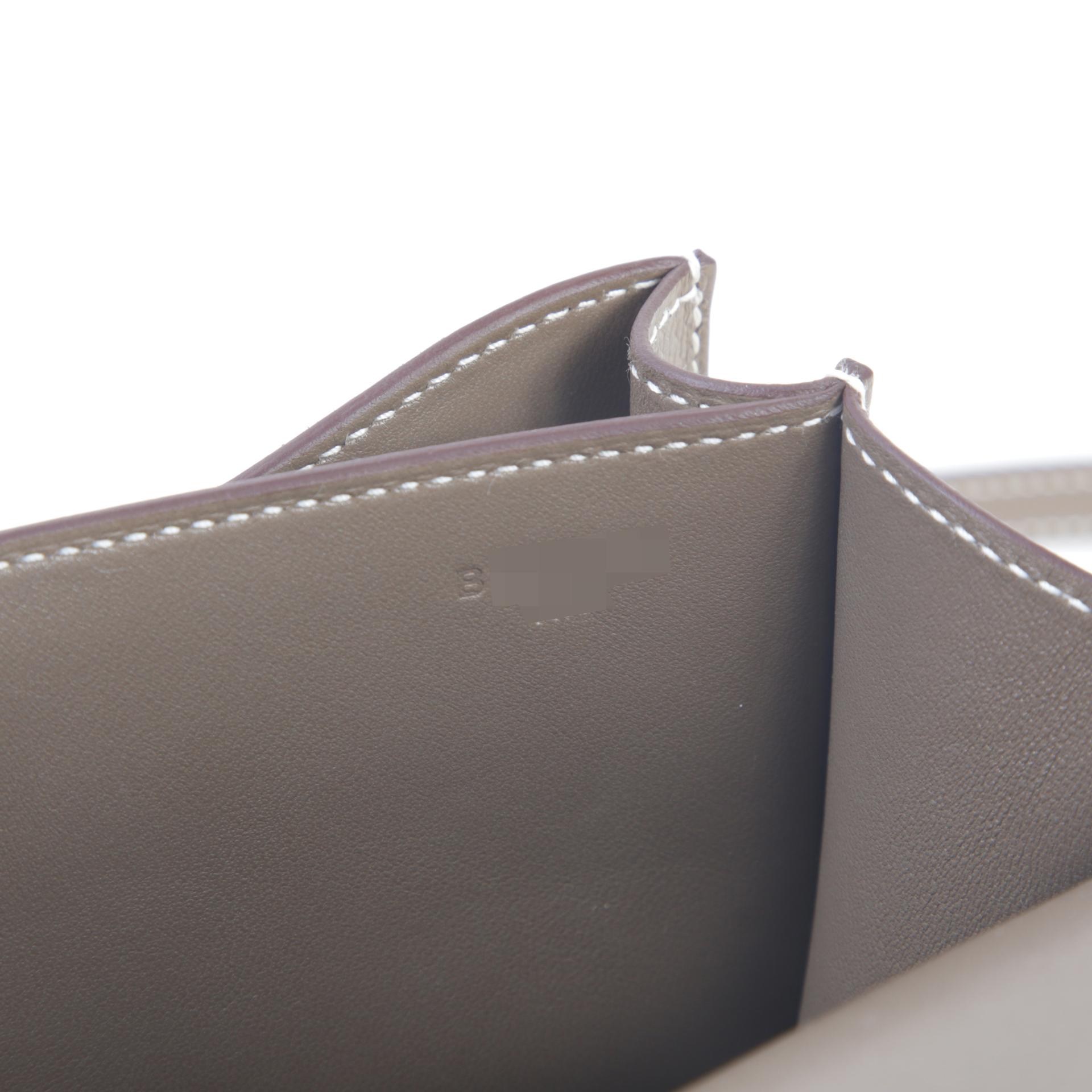 Unused ( Rank NS )  HERMÈS  Constance Mini Etoupe (18) Epsom Gold hardware B (2023) - 13