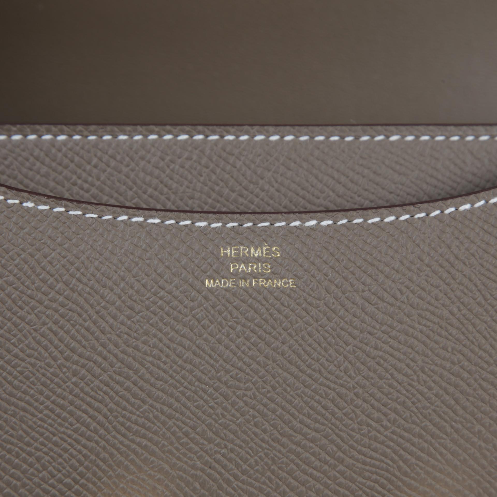 Unused ( Rank NS )  HERMÈS  Constance Mini Etoupe (18) Epsom Gold hardware B (2023) - 10