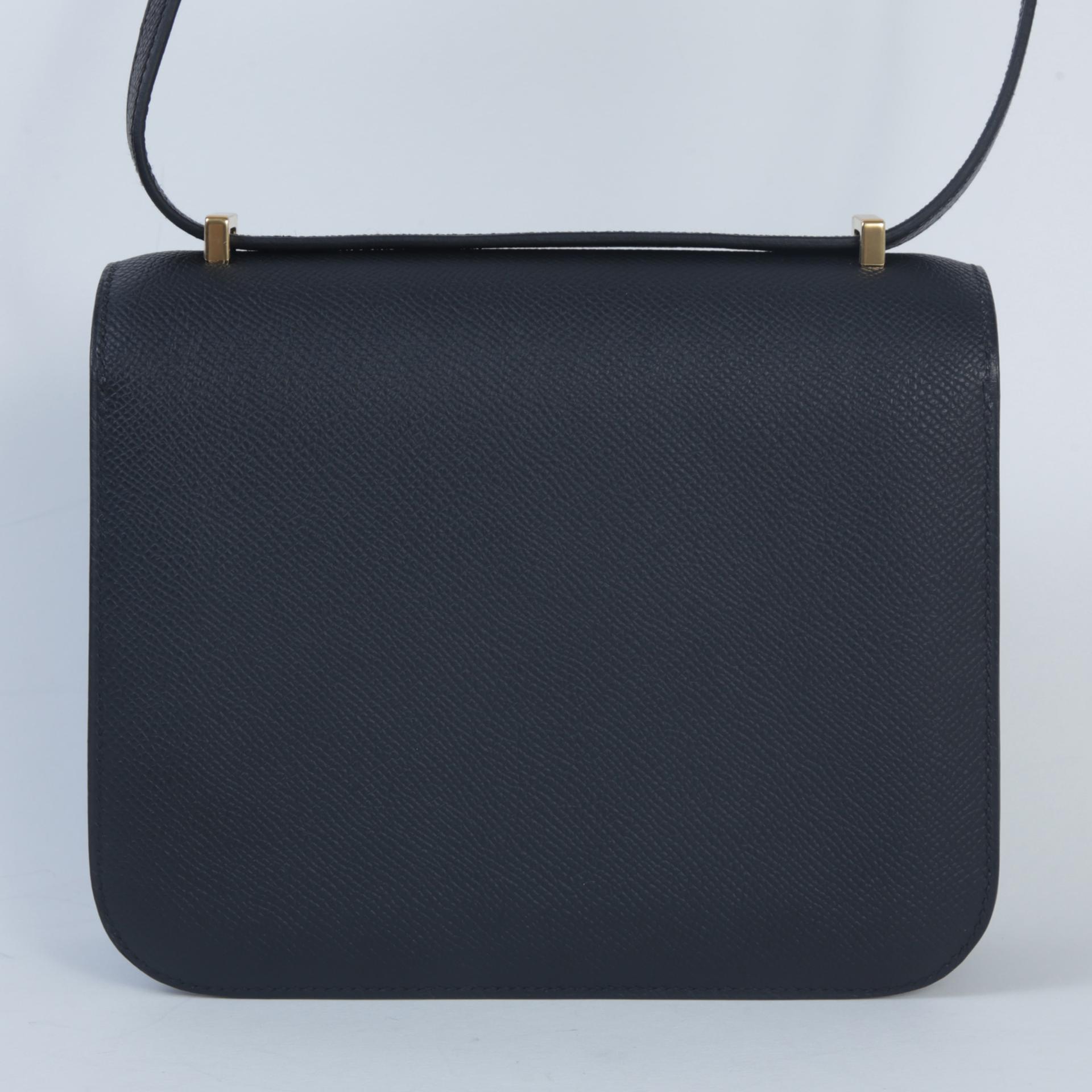 Brand New ( Rank N )  HERMÈS  Constance Mini Black (89) Epsom Gold hardware W (2024) - 2