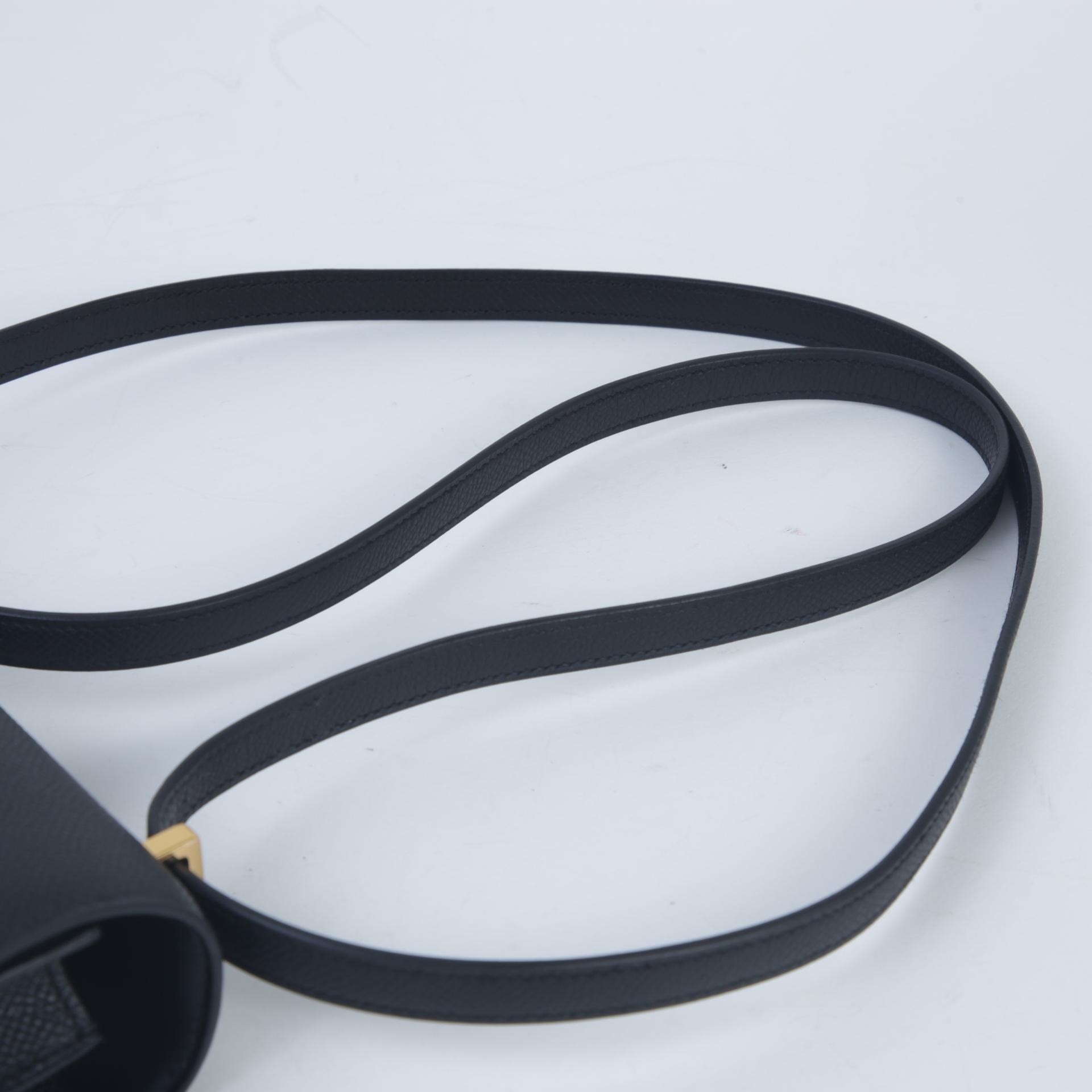 Brand New ( Rank N )  HERMÈS  Constance Mini Black (89) Epsom Gold hardware W (2024) - 3