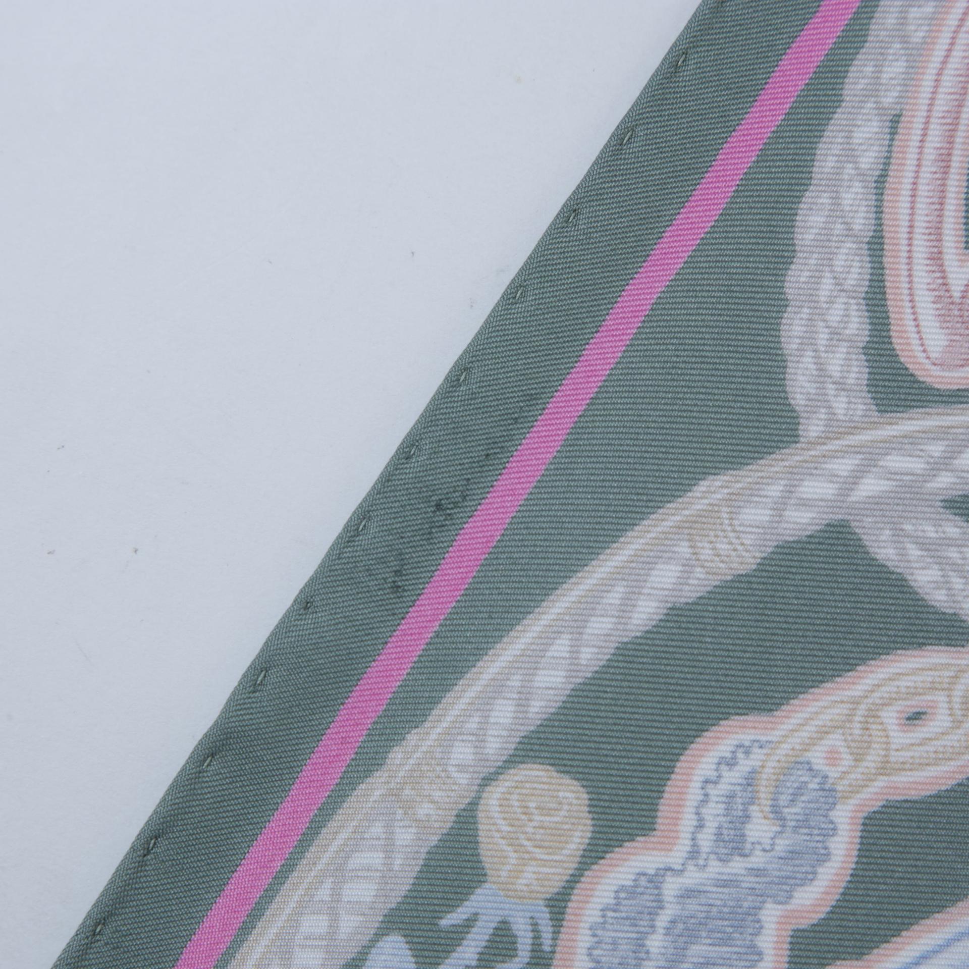 Good ( Rank AB) HERMÈS Carre 90 scarf Super Silk Quest Multi-color Silk - 6