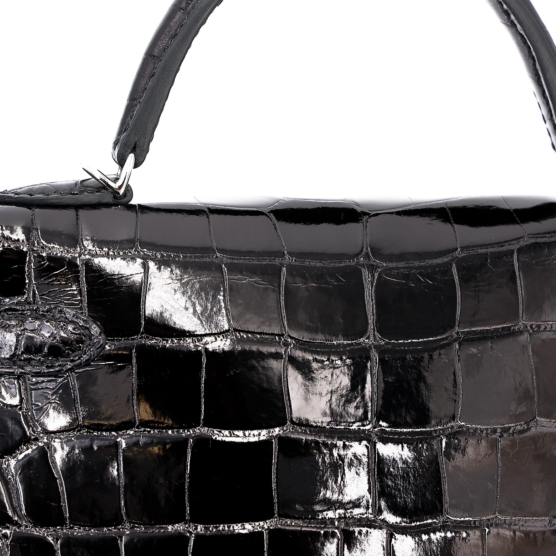Brand New ( Rank N ) HERMÈS Mini Kelly II Black (89) Shiny Alligator Palladium hardware W (2024) - 9