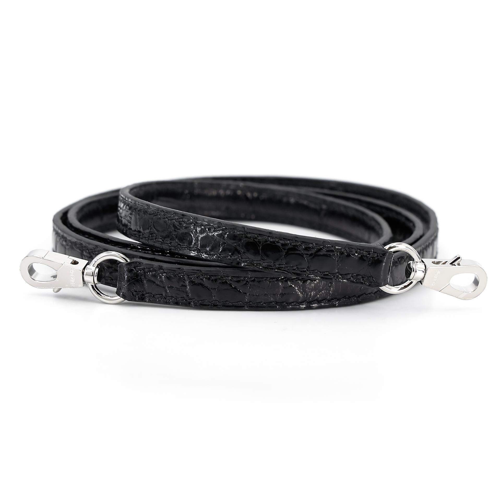 Brand New ( Rank N ) HERMÈS Mini Kelly II Black (89) Shiny Alligator Palladium hardware W (2024) - 26