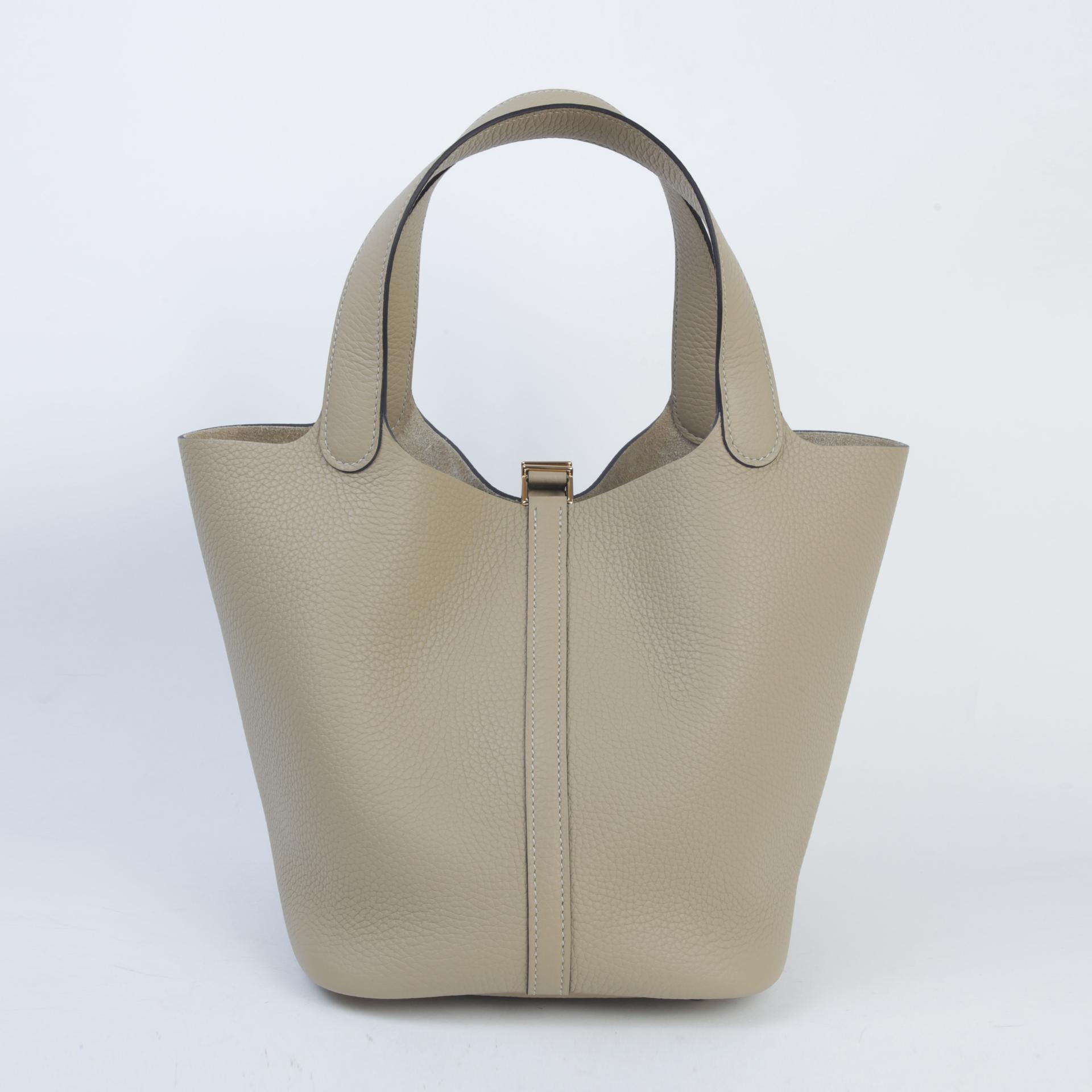 Brand New ( Rank N )  HERMÈS  Picotin Lock MM Trench (S2) Clemence Gold hardware K (2025) - 2