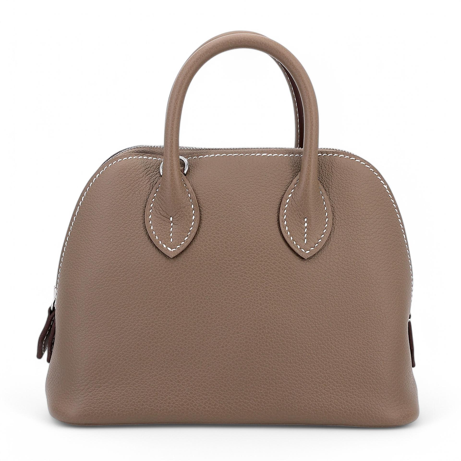 Brand New ( Rank N ) HERMÈS Mini Bolide 1923 Etoupe (18) Evercolor Palladium hardware W (2024) - 1